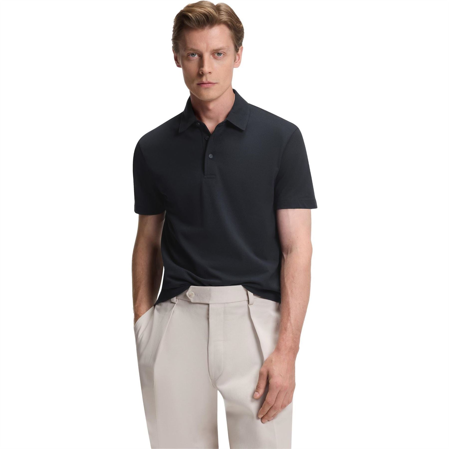 Boss Collared Neck Short Sleeve Regular Fit Shirt