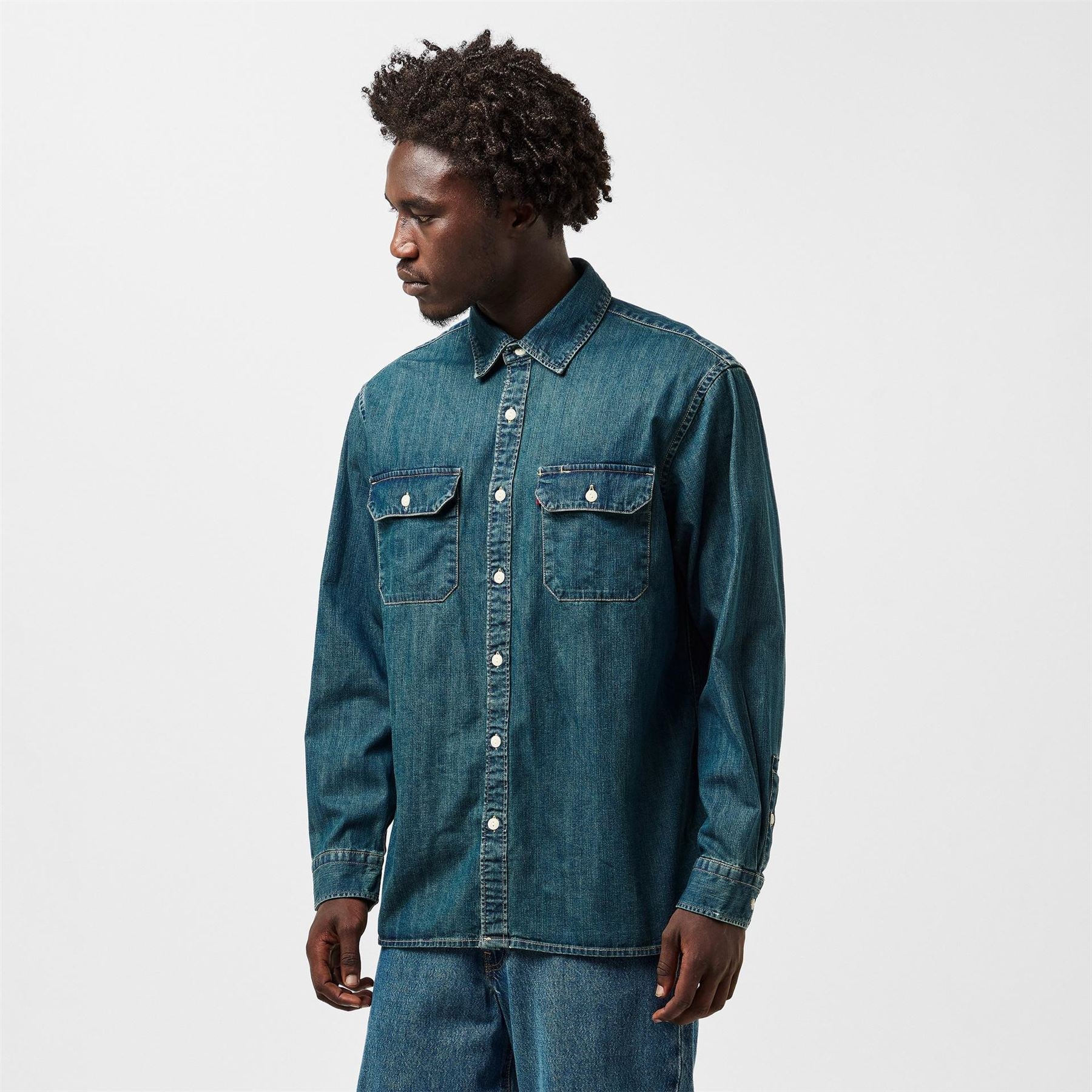 Levis Collared Neck Long Sleeve Regular Fit Shirt