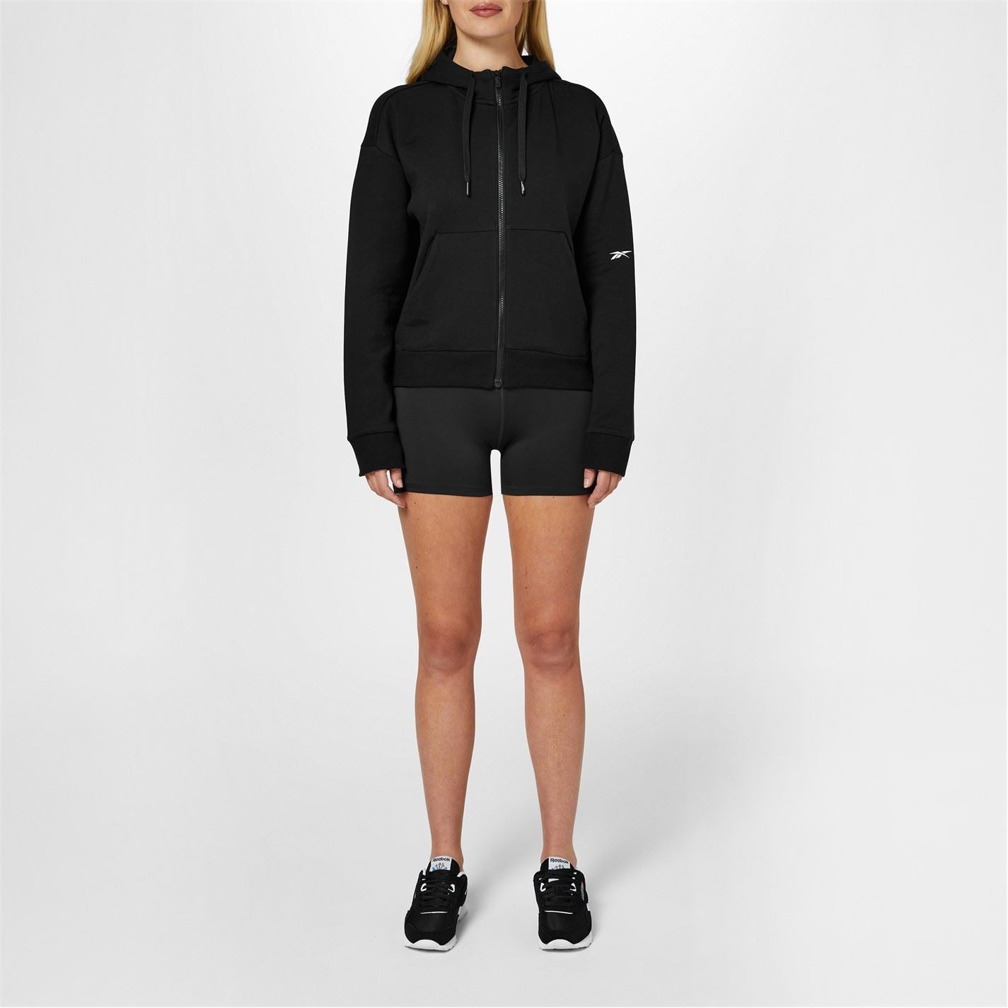 Reebok Womens Dreamblend Cotton Zip Up Hoodie Hoody