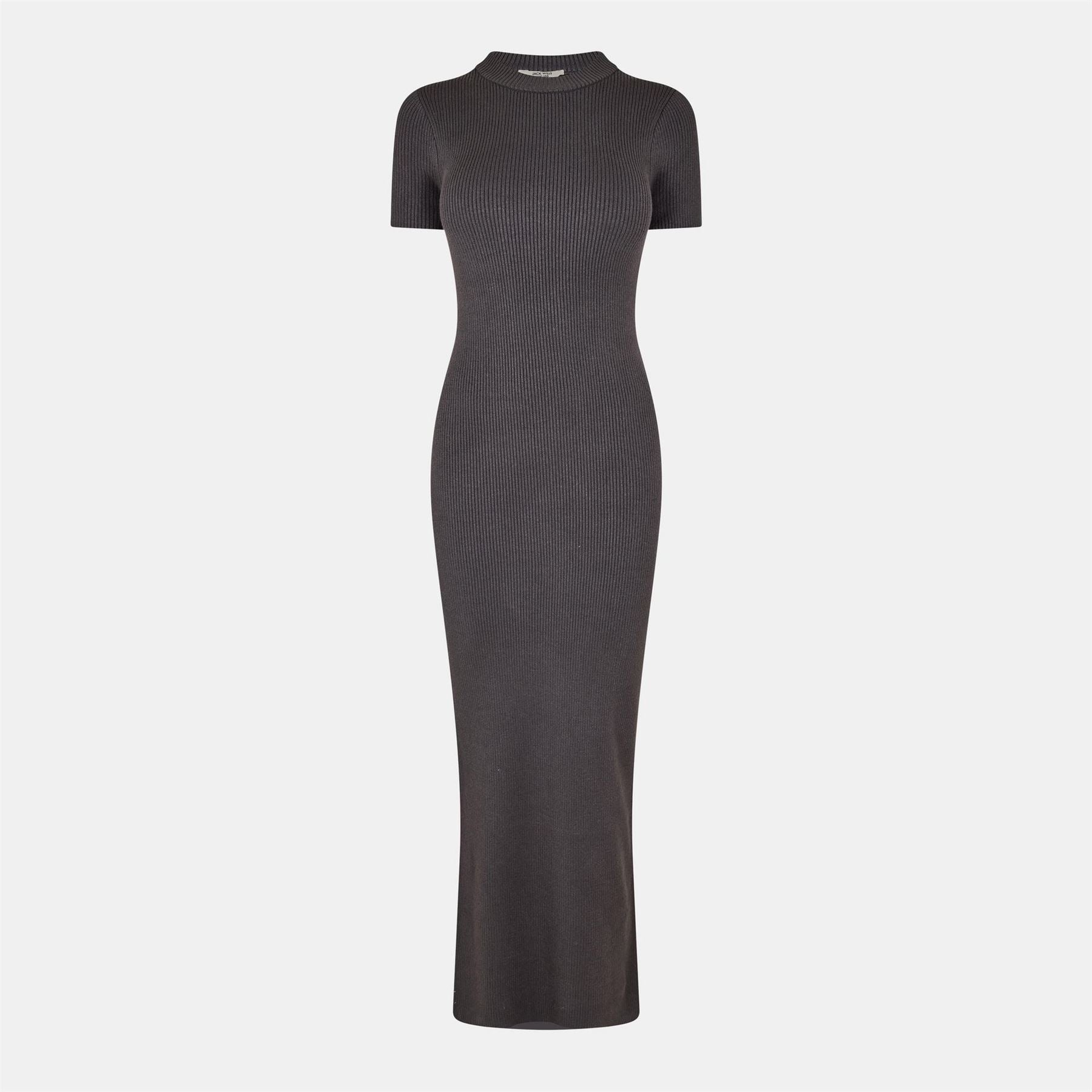 Jack Wills Travelrib Mock Neck Short Sleeve Maxi Dress