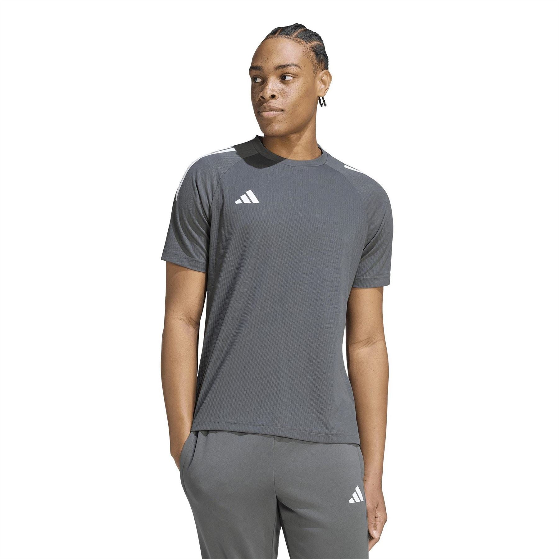 adidas Mens Classic 3 Stripe Sereno T-Shirt
