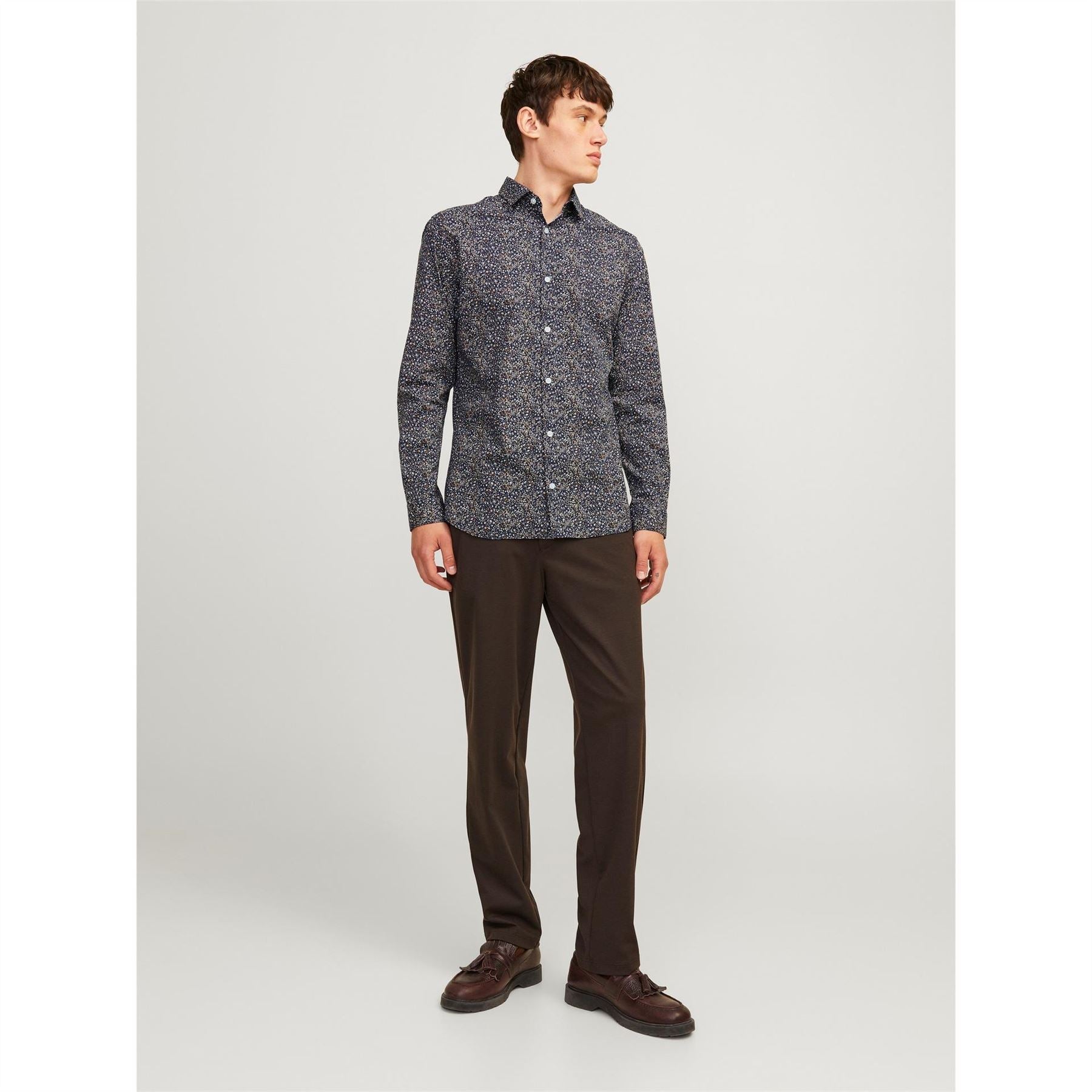 Jack and Jones All Over Print Slim Fit Dress Shirt