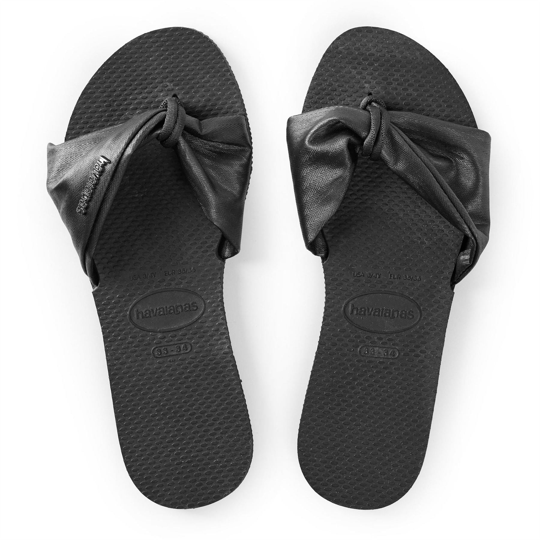 Havaianas Kids Hav. You St Tropez Classic Black Flip Flops