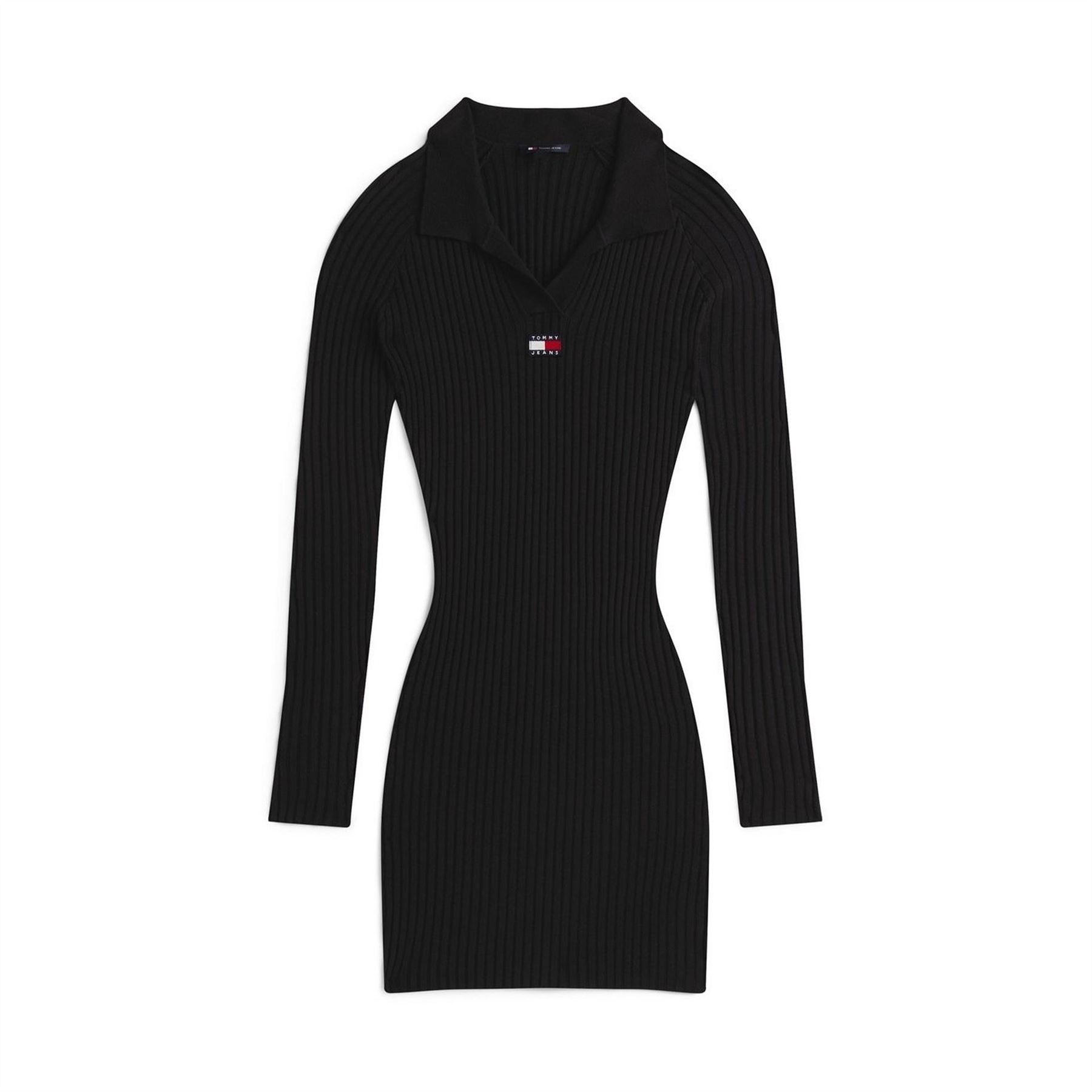 Tommy Jeans Badge Rib Jumper Dress