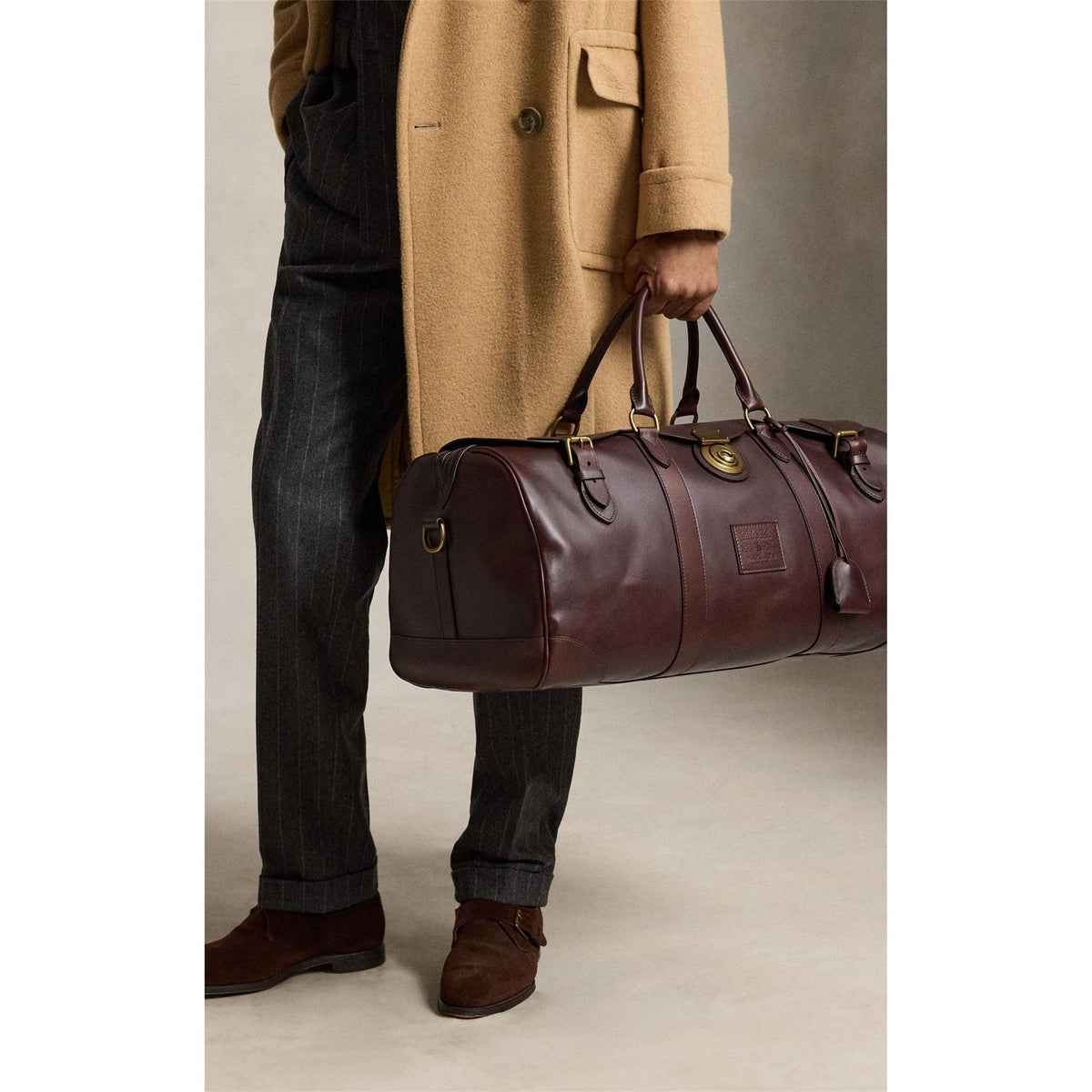 Polo Ralph Lauren Lock Leather Large Duffel Bag