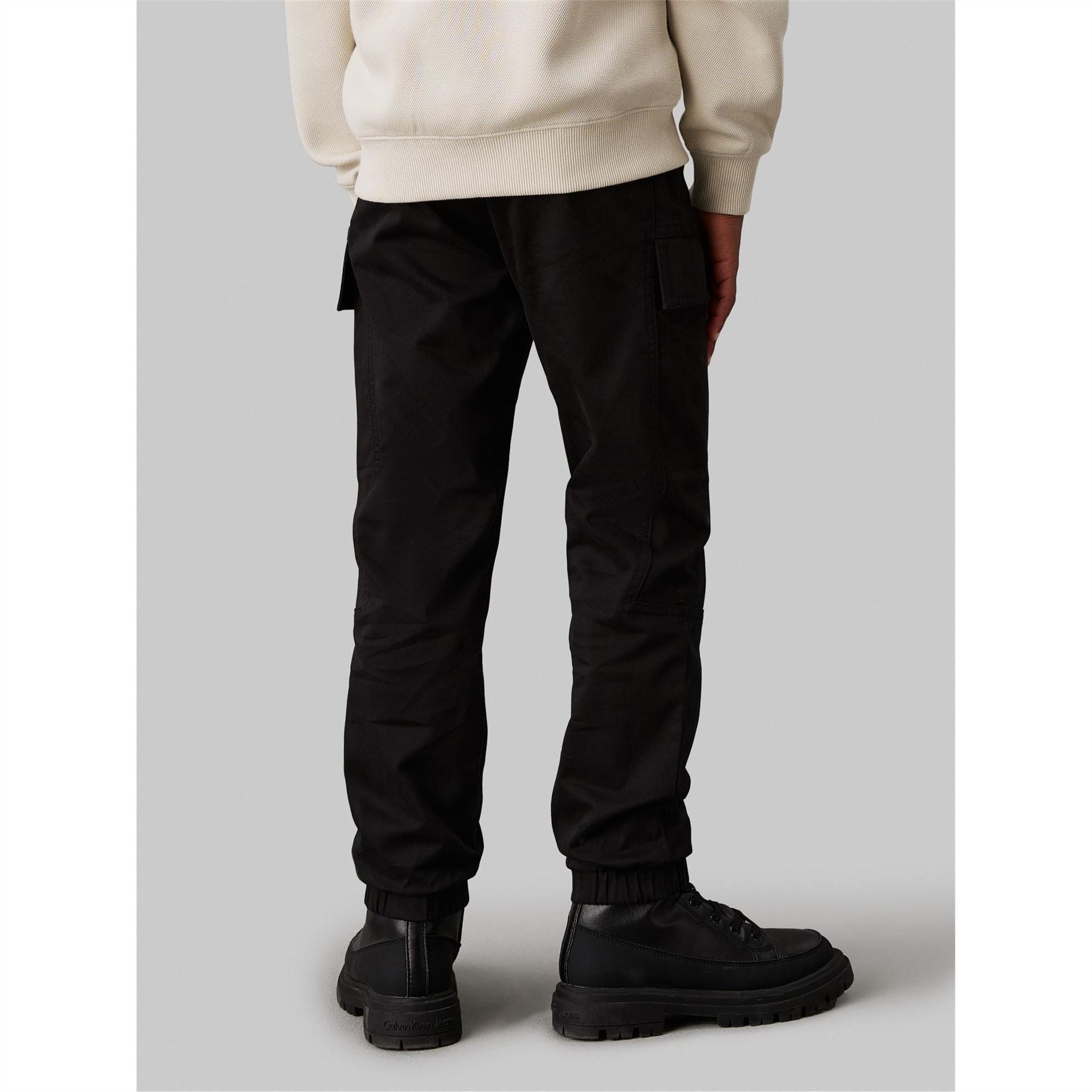Calvin Klein Jeans Solid Patterned Combat Pants