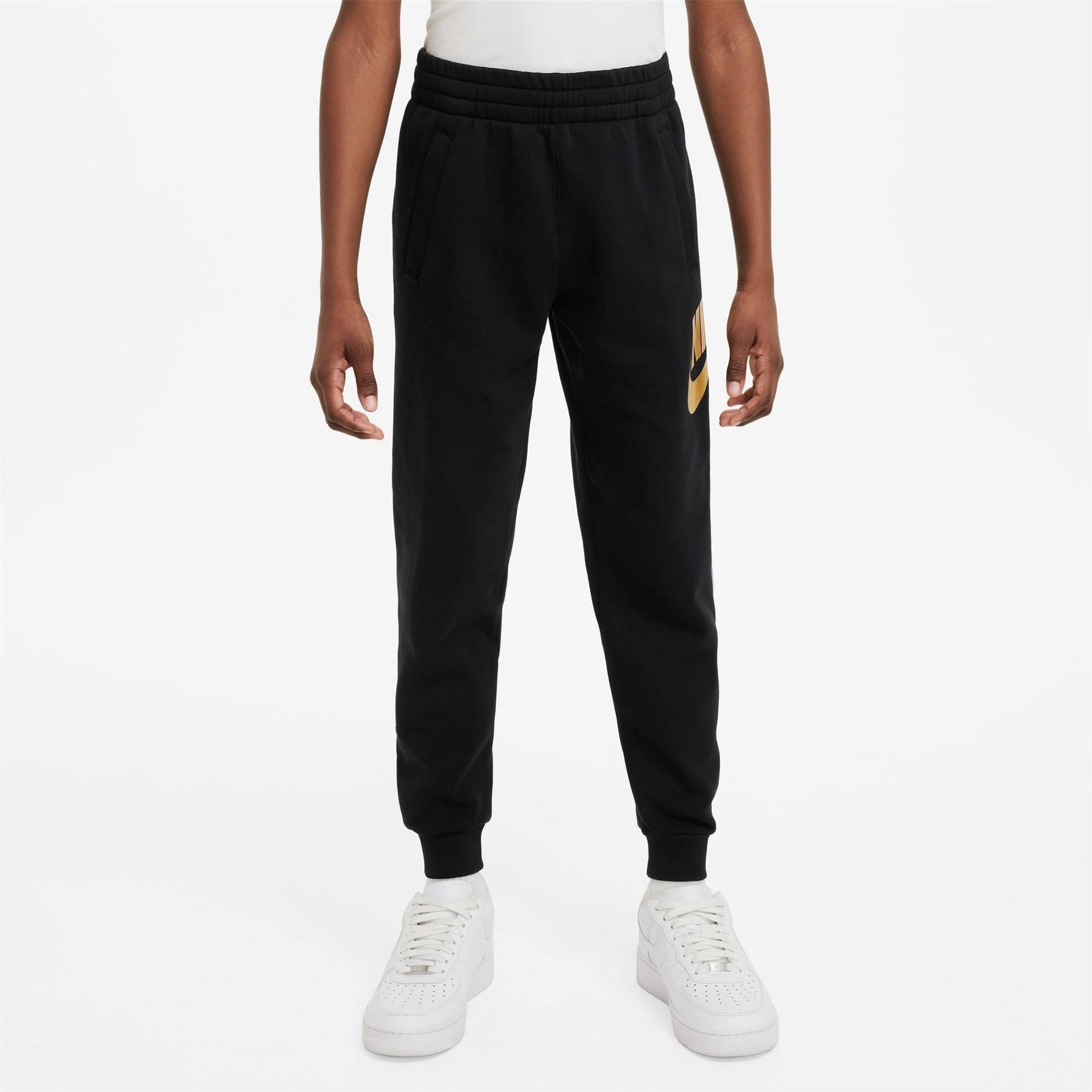 Nike Club Logo Print Slim Joggers