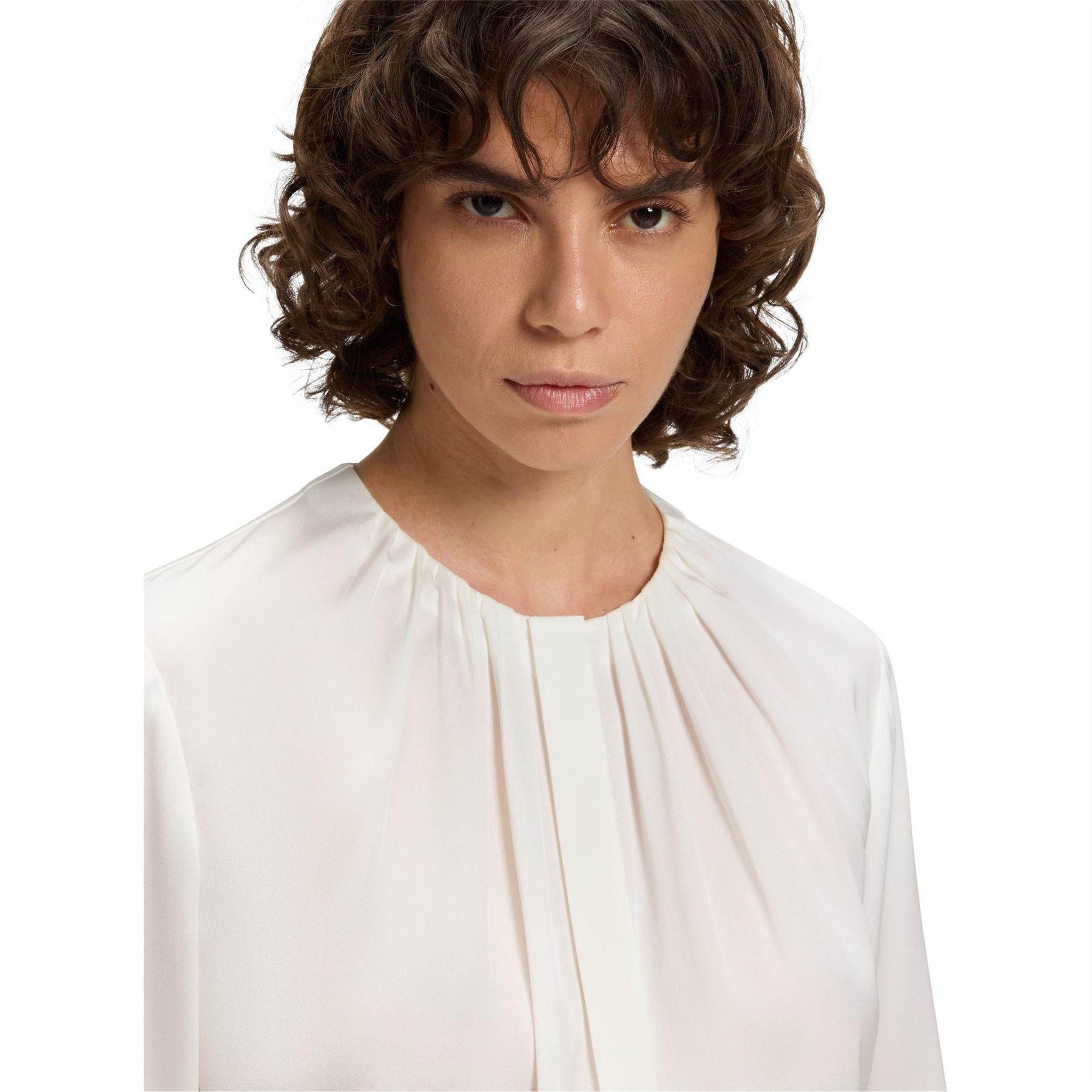 Boss Jewel Neck Long Sleeve Regular Fit Blouse