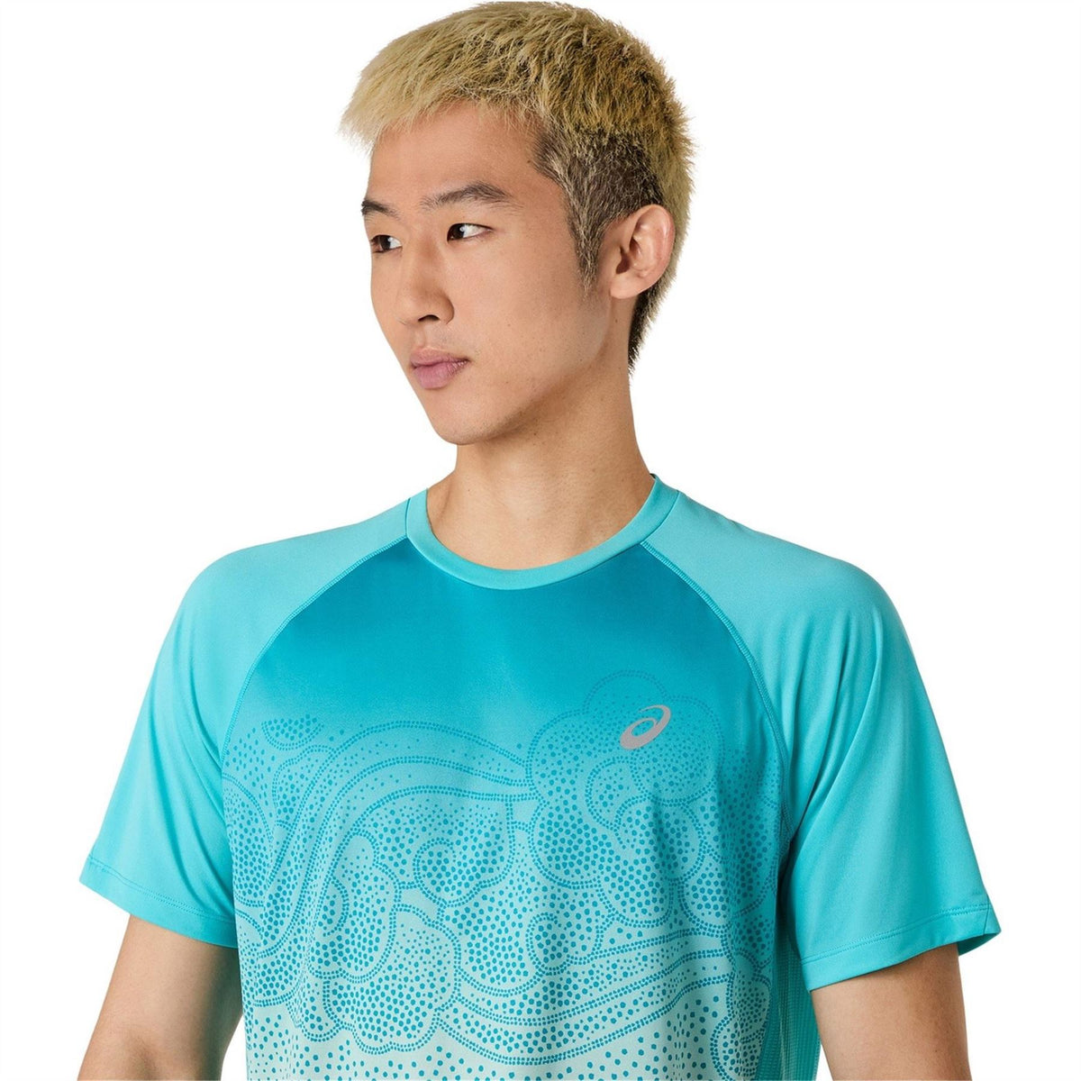 Asics Ibuki Text Graphic Crew Neck Raglan Sleeve T-Shirt