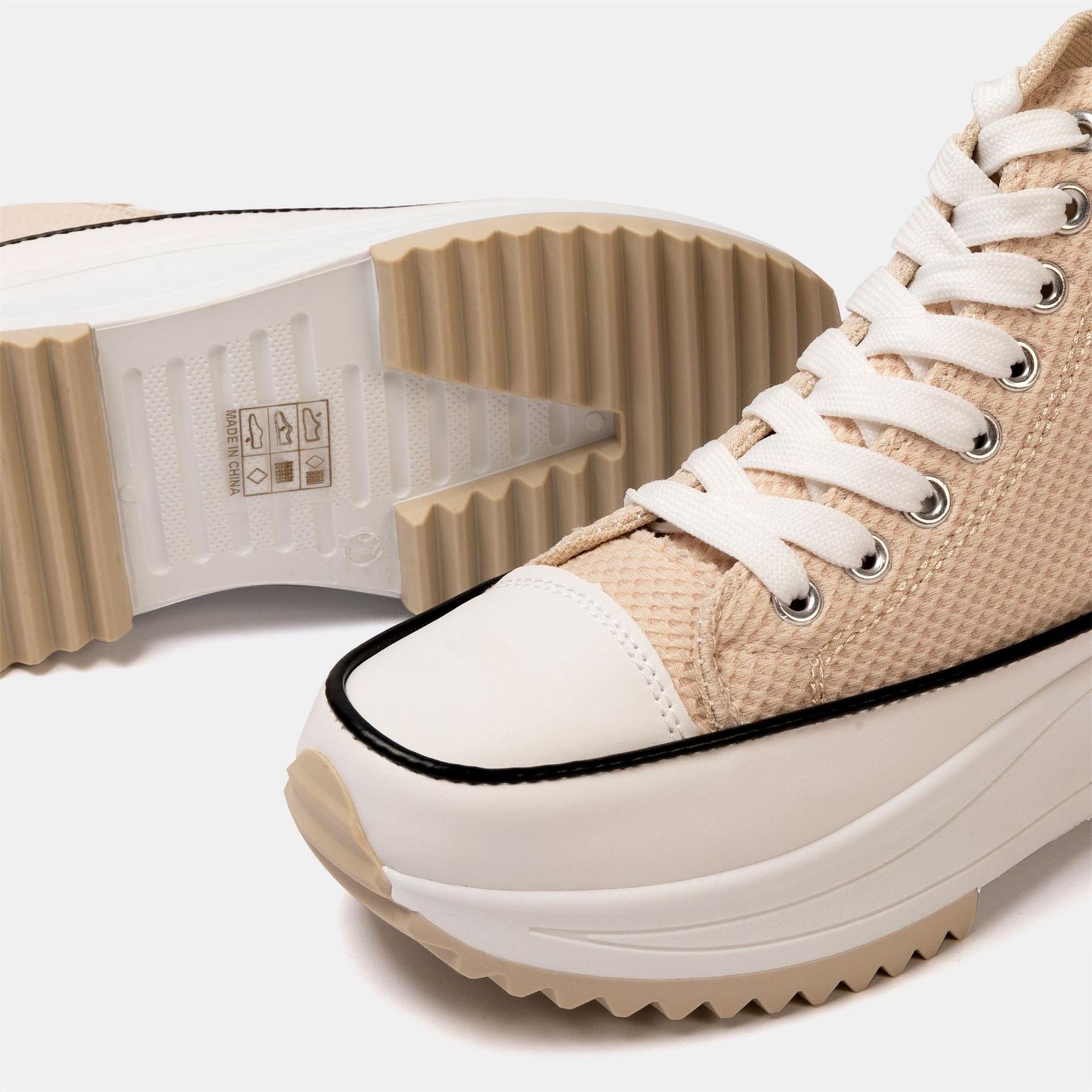Firetrap Platform Hi Top Ladies Trainers