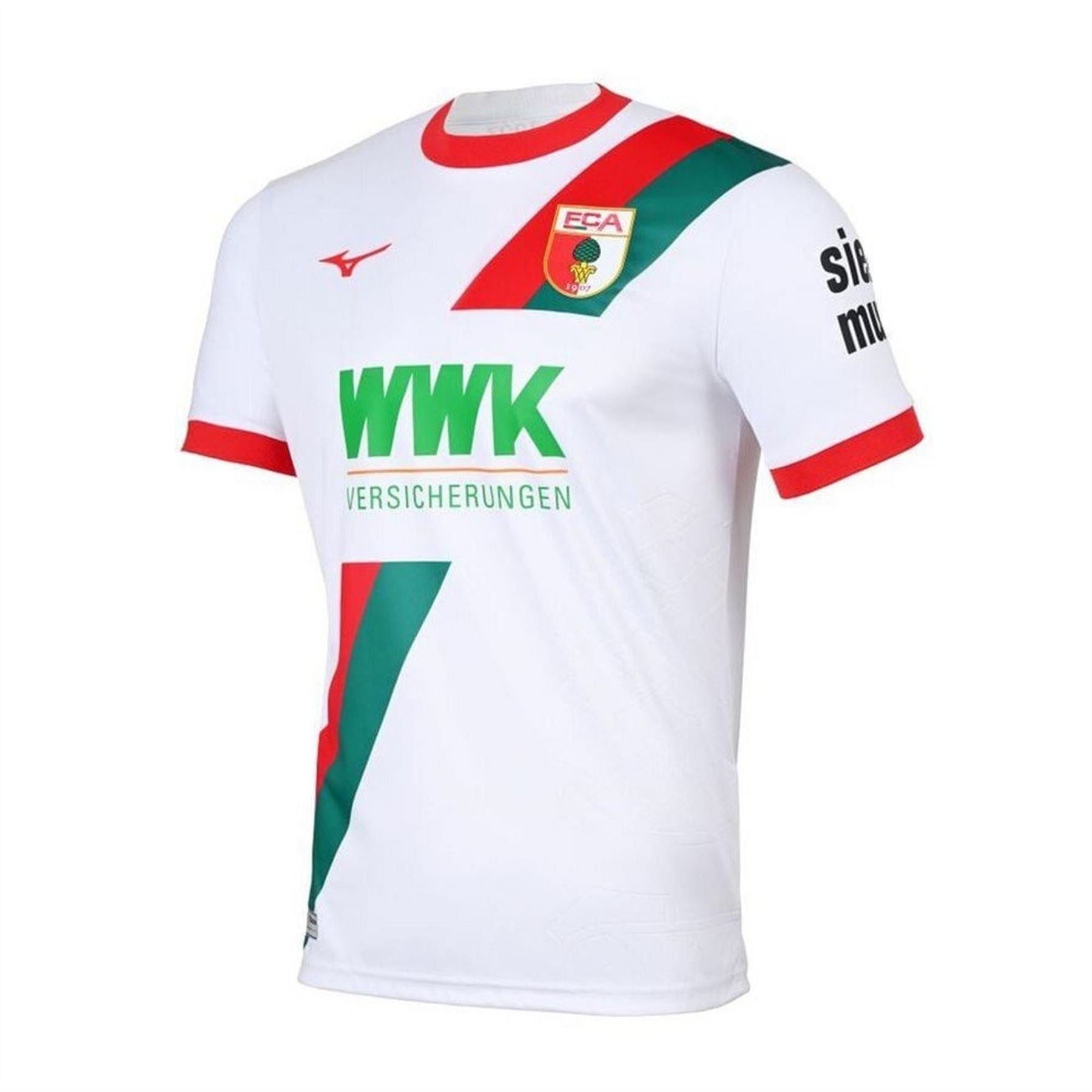 Mizuno Fc Augsburg Home Football Shirt 2025 2026 Adults
