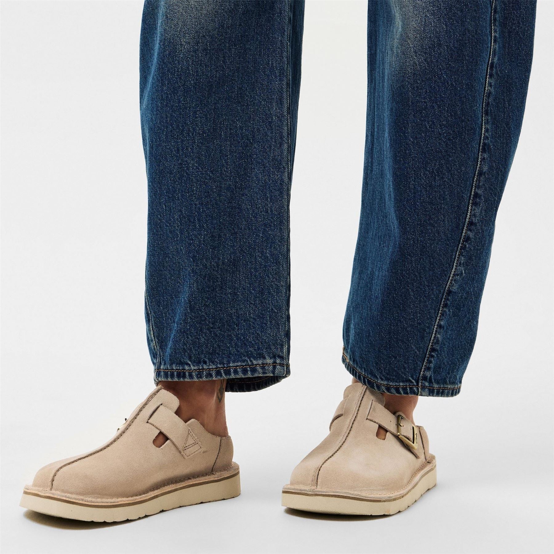 Clarks Solsbury Shuv Mules with Capped Toe
