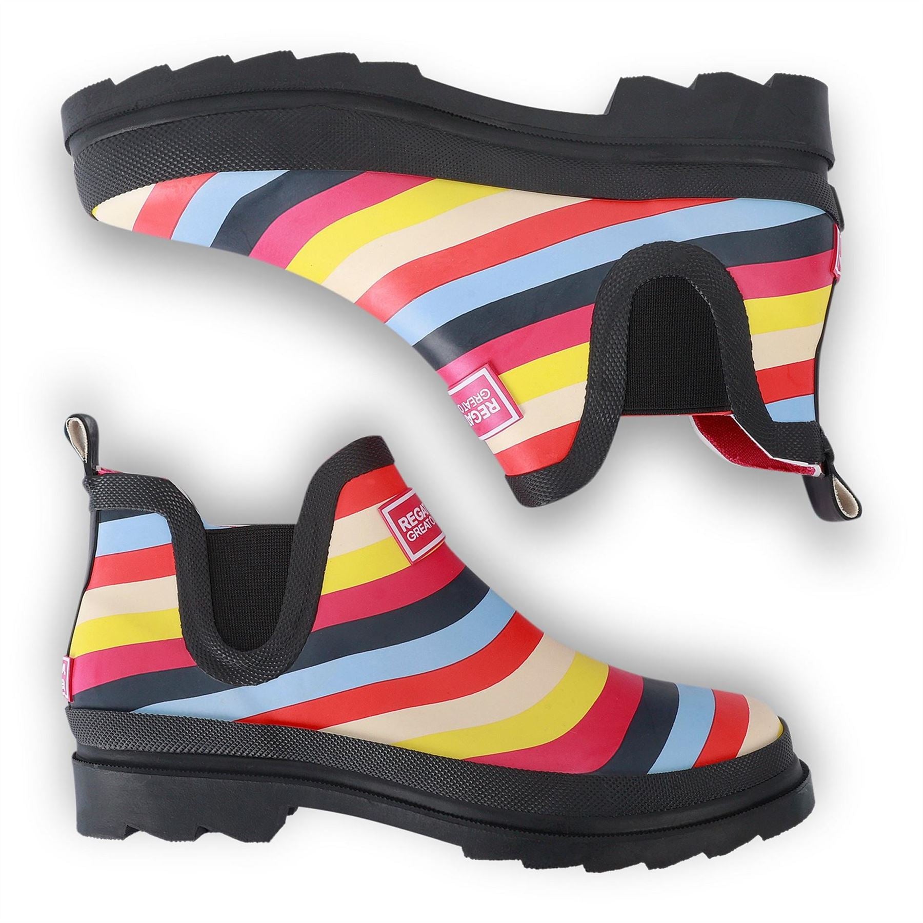 Regatta Harper Stripe Patterned Rain Boots