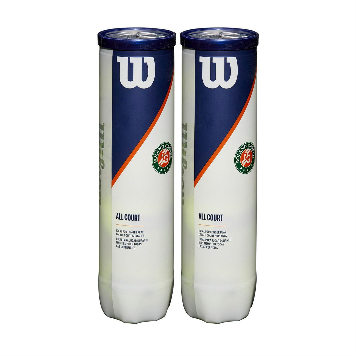 Wilson Garros All Ct 4ball 2pk Tennis Ball Unisex Adults