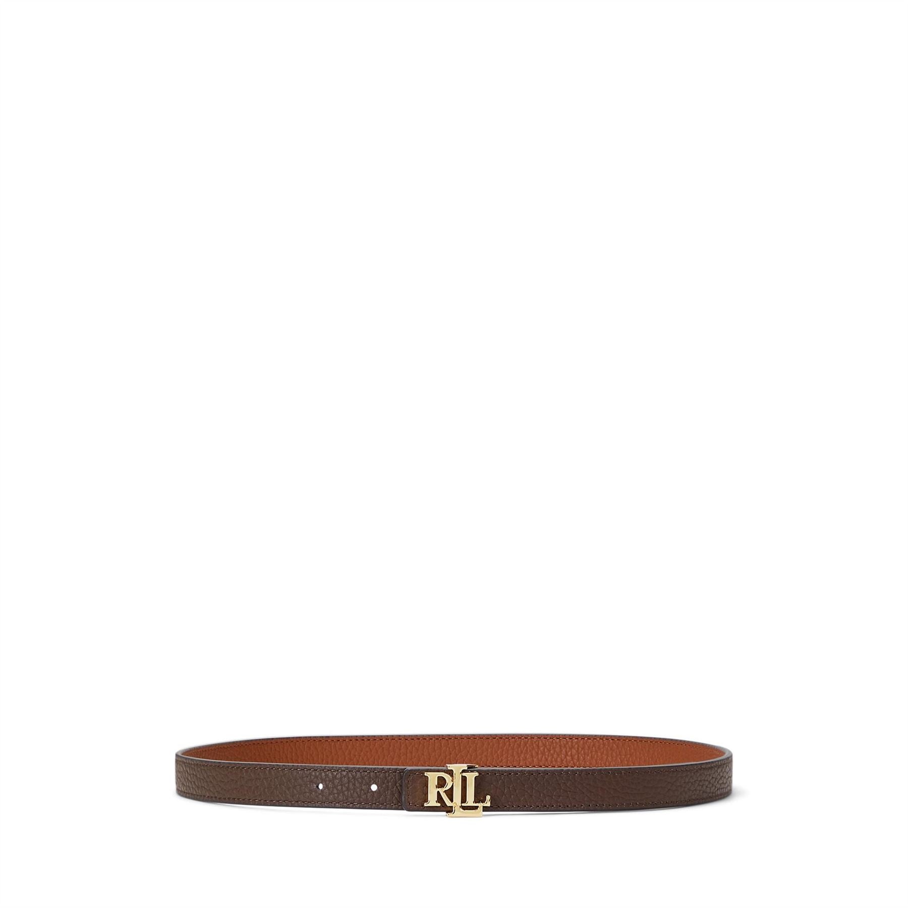 Lauren by Ralph Lauren Reversible Leather Skinny Belt