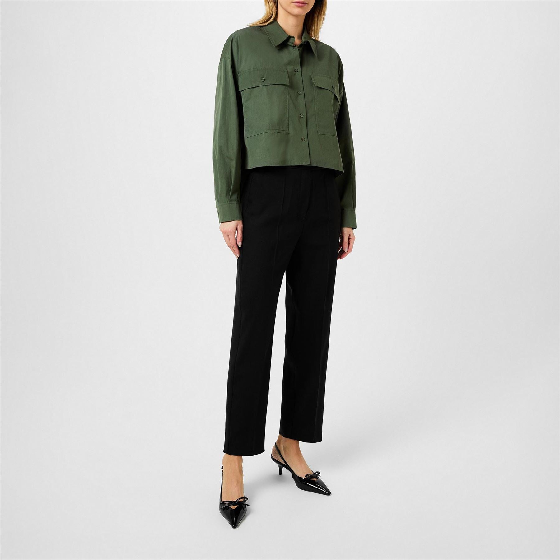 Weekend Max Mara Carter Long Sleeve Plain Shirt