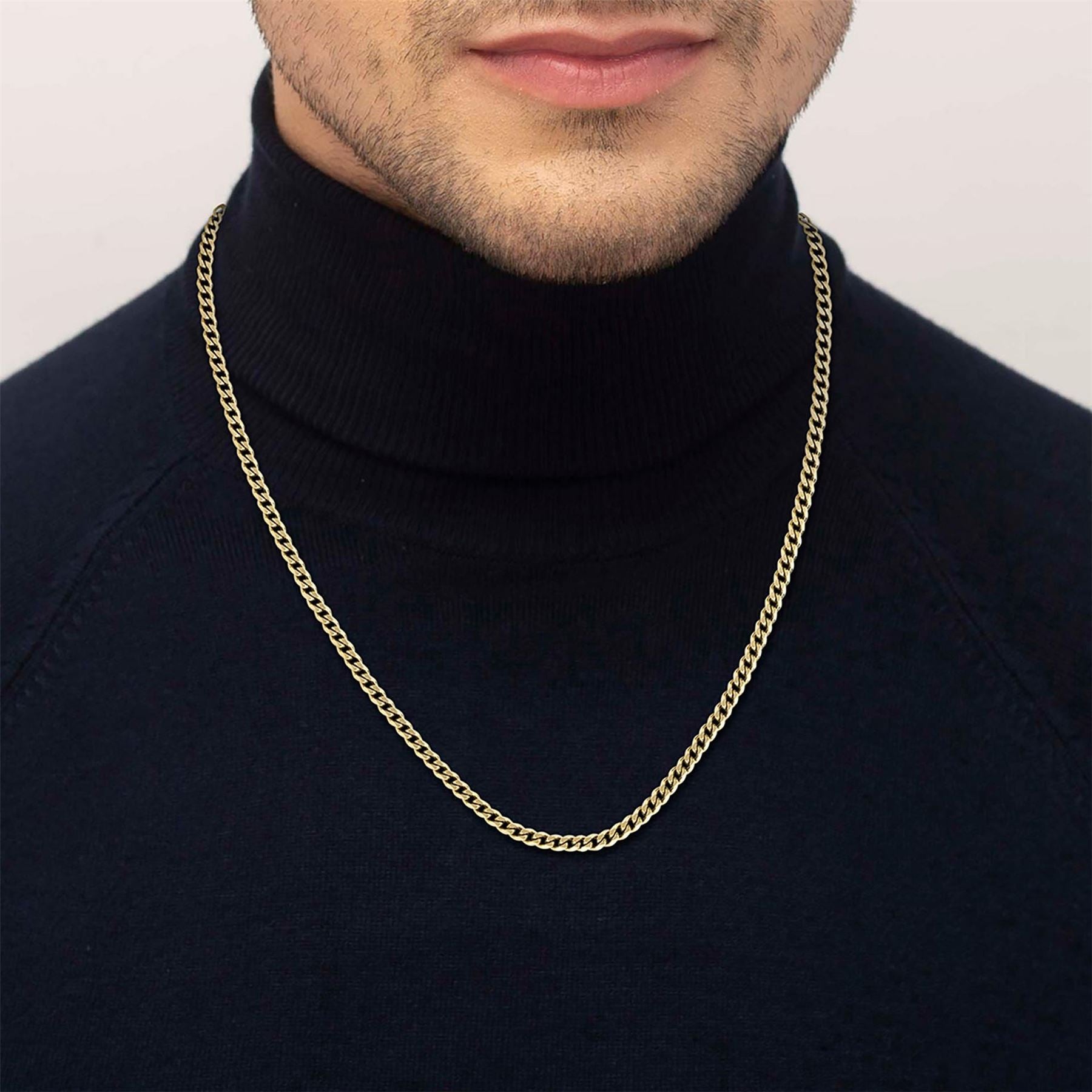 Boss Chain Gold Metallic Magnetic Closure Necklace