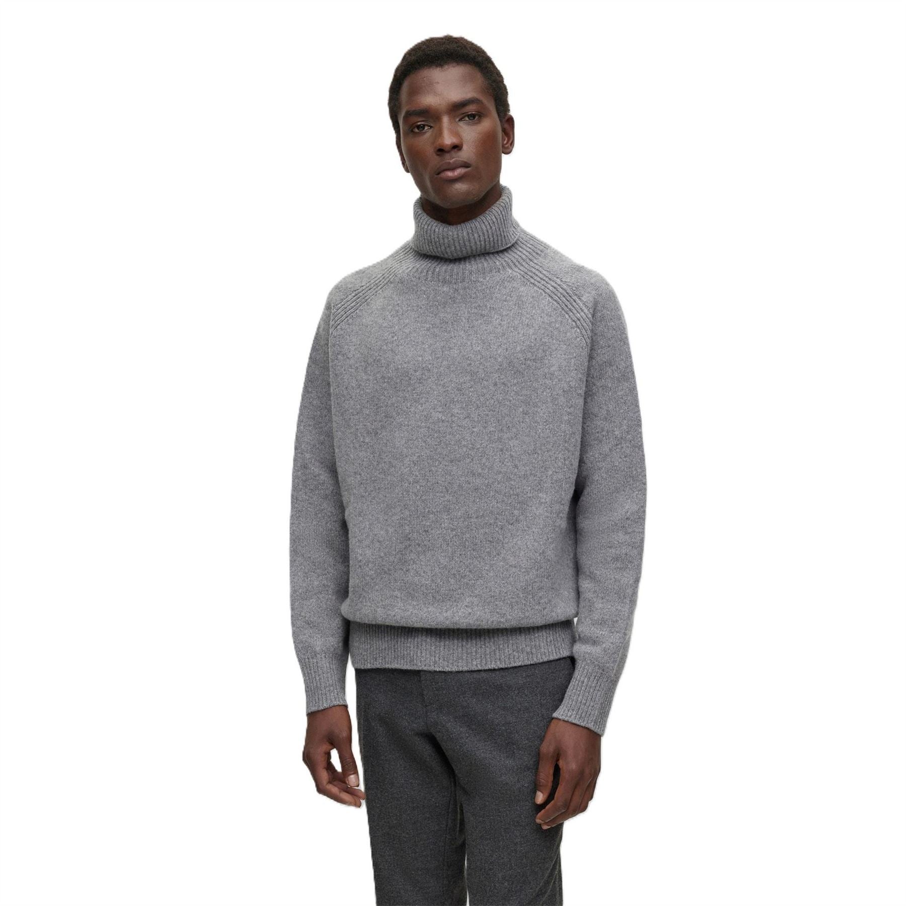 Boss Turtle Neck Raglan Long Sleeve Sweater