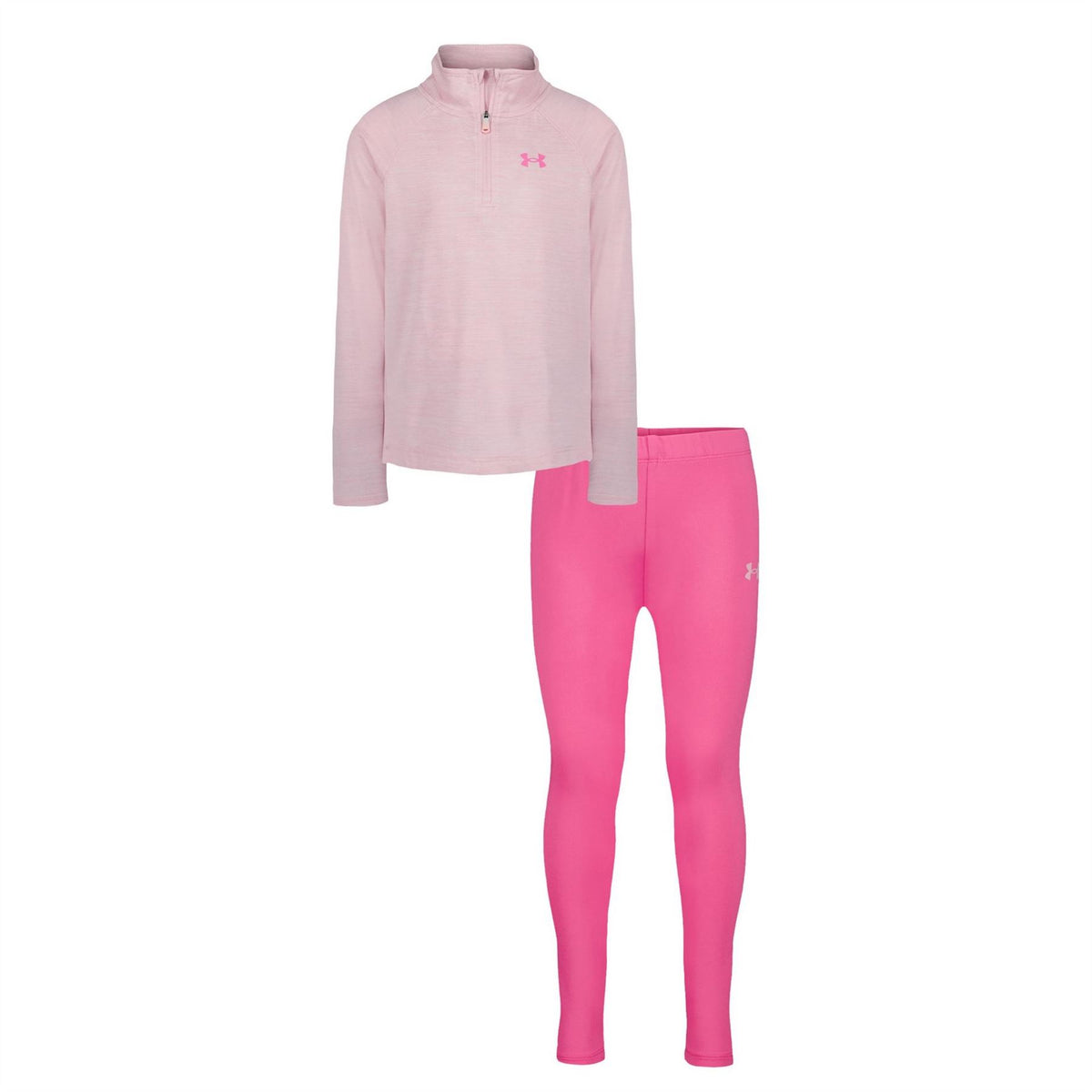 Under Armour Quarter Zip Neck Long Sleeve Sweater Top Pant Set