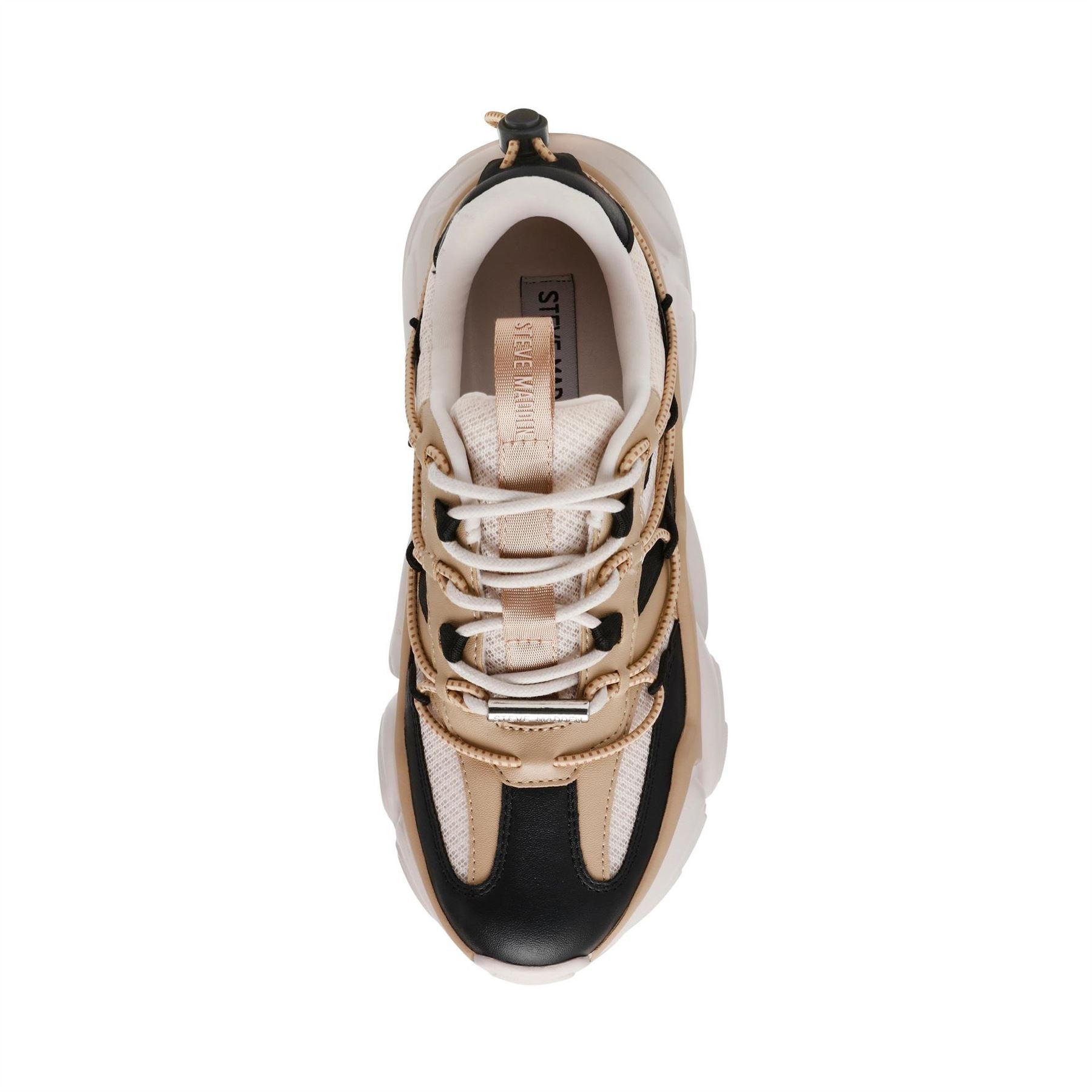 Steve Madden Spectator Lace Up Flat Chunky Heel Sneakers