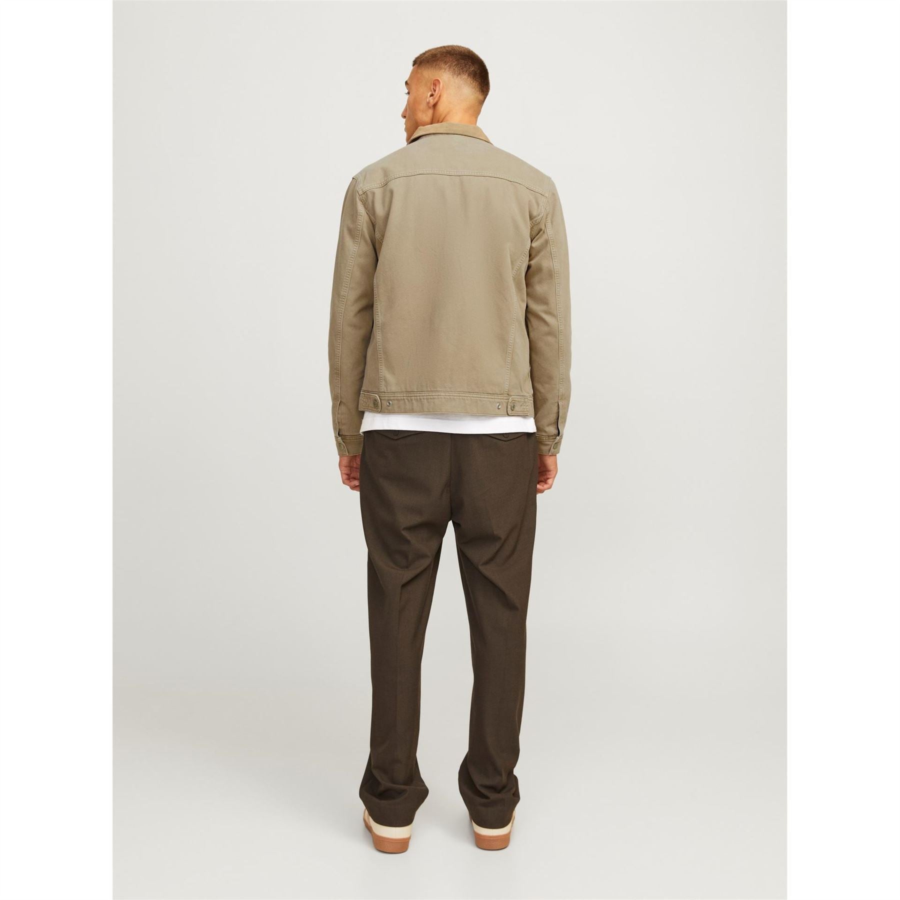 Jack and Jones Sherpa Denim Jacket with Front Pocket