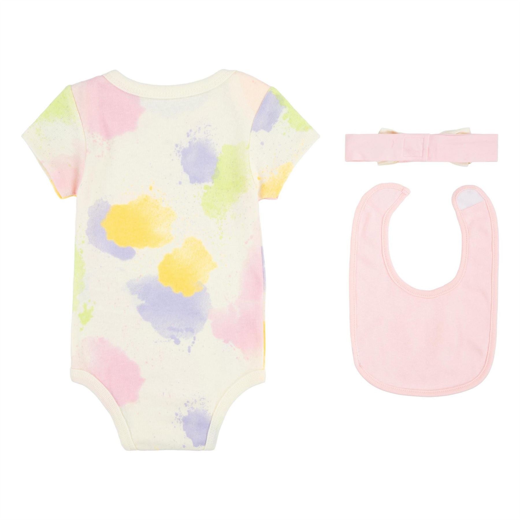 Nike Kids Headband Bodysuit  And  Bib 3 Piece Set Onesies