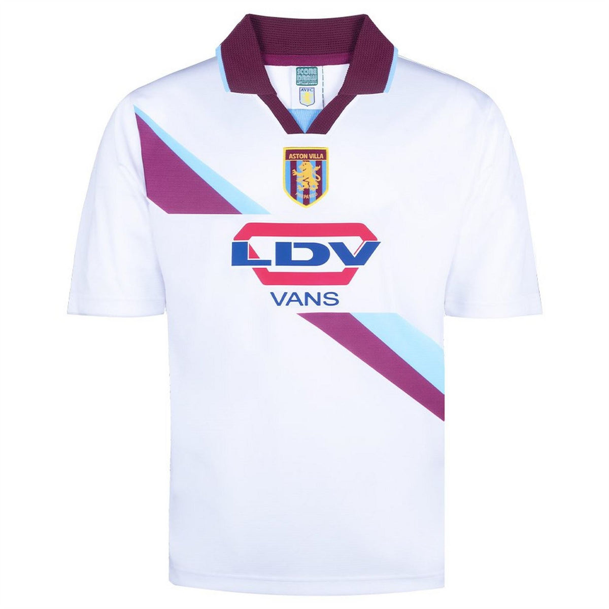 Score Draw Aston Villa Retro Away Shirt 2000 2001 Adults