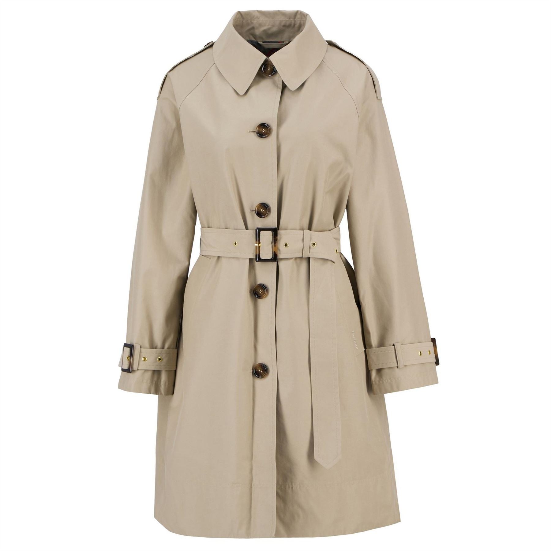Barbour Maia Showerproof Cotton Long Sleeve Trench Coat