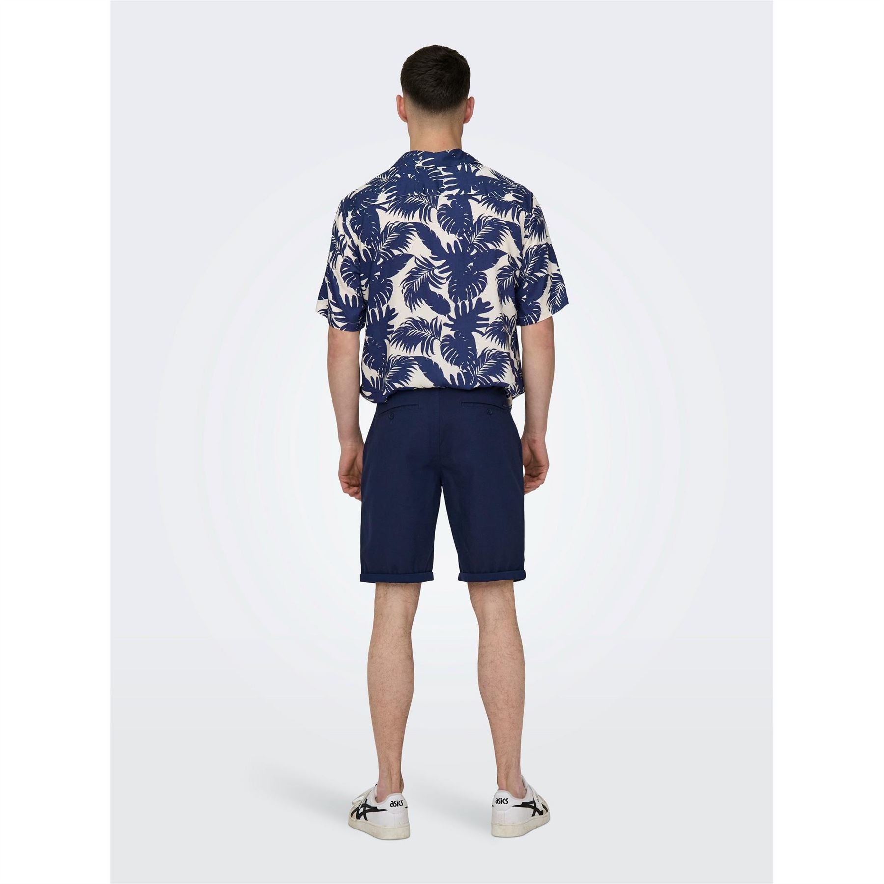 Only Solid Patterned Regular Fit Bermuda Shorts