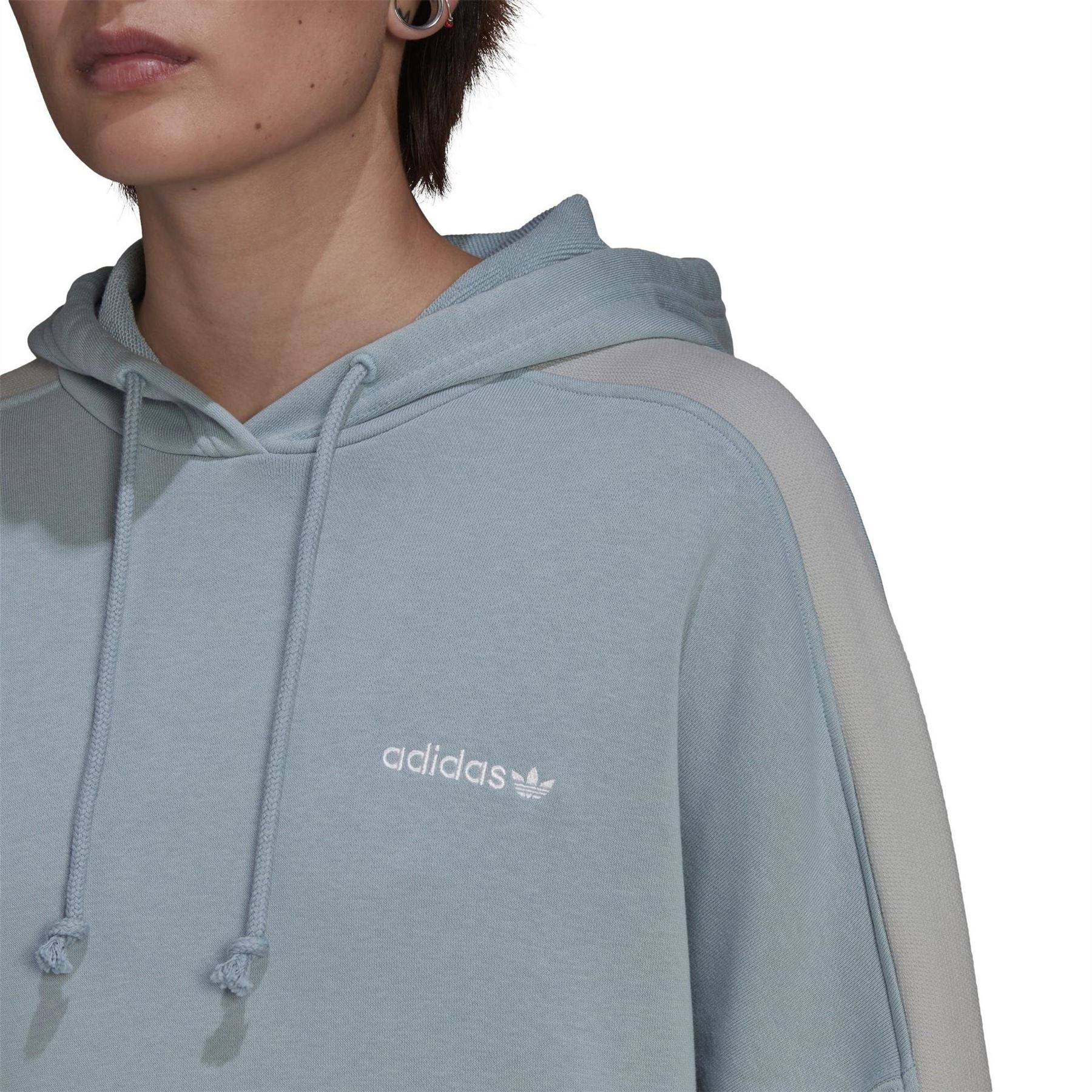 adidas Originals Hooded Oversize Fit Long Sleeve Jacket