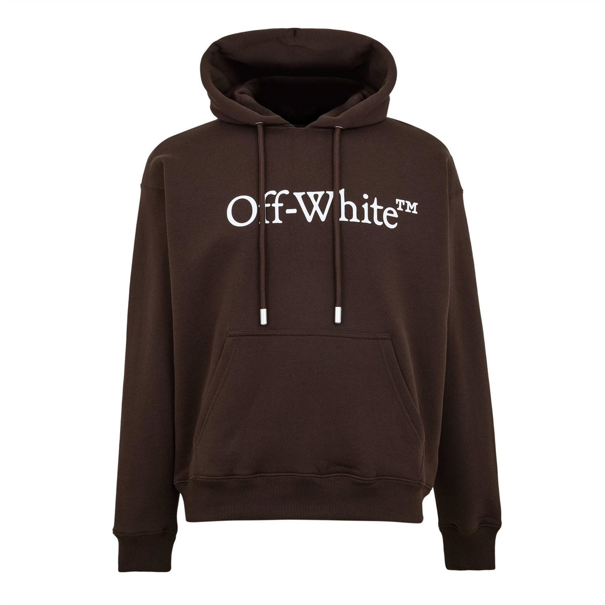 Off White Lacoste Lettering Hooded Long Sleeve Sweatshirt