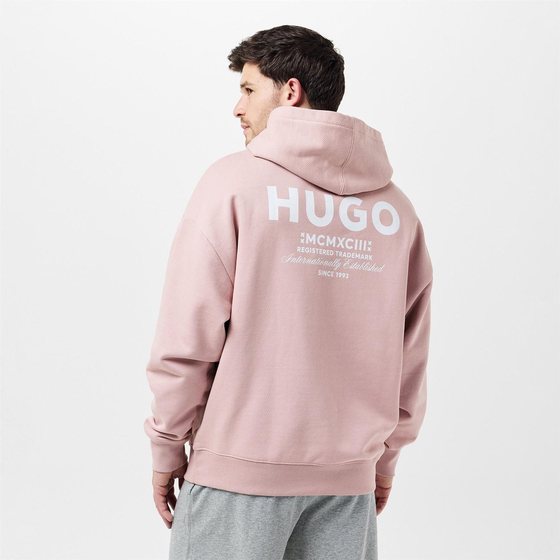 Hugo HUGO Nazardo Drawstring Hoodie with Modern Logo Detail