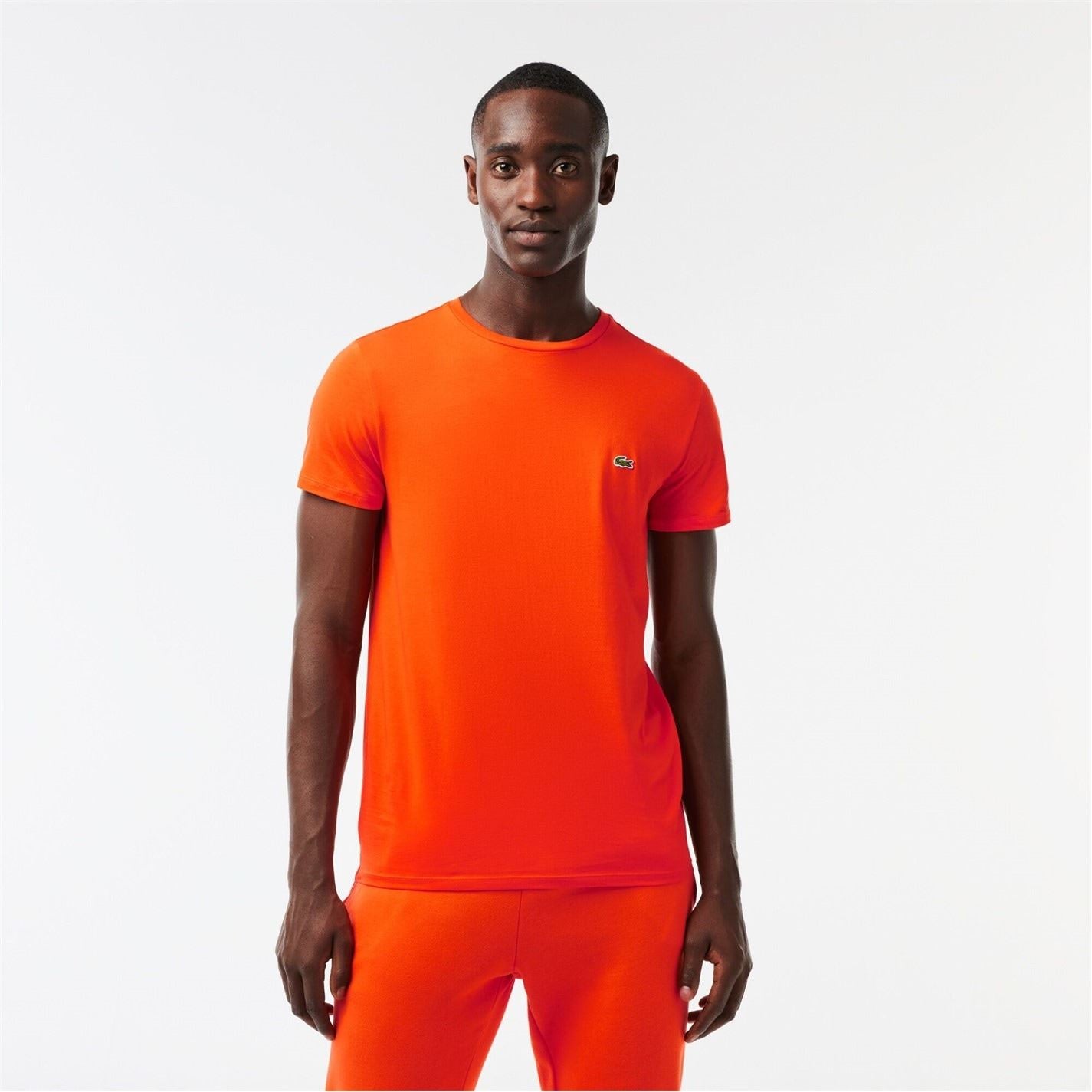 Lacoste Crocodile Logo Crew Neck Short Sleeve Jersey T-Shirt