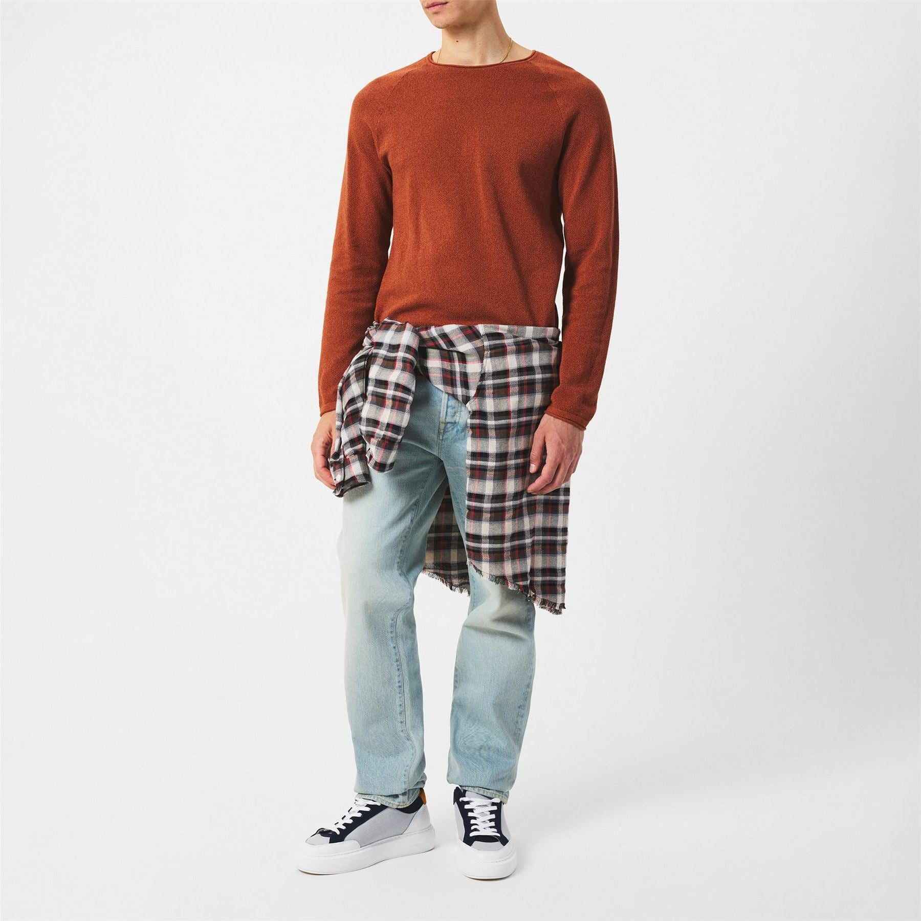Jack and Jones Regular Fit Long Sleeve Crew Neck Sweater