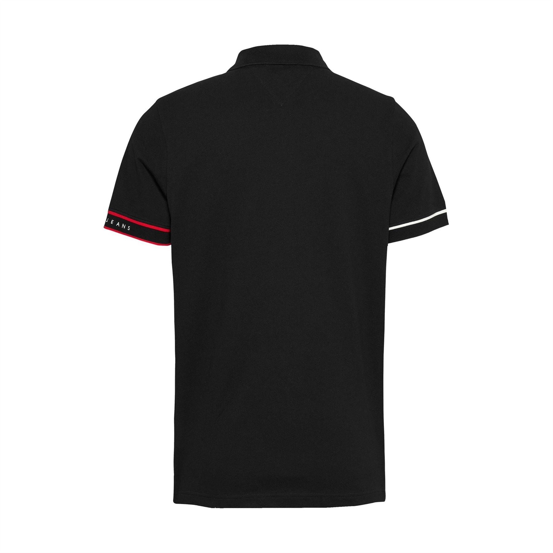 Tommy Jeans Slim Fit Flag Graphic Collared Short Sleeve Polo