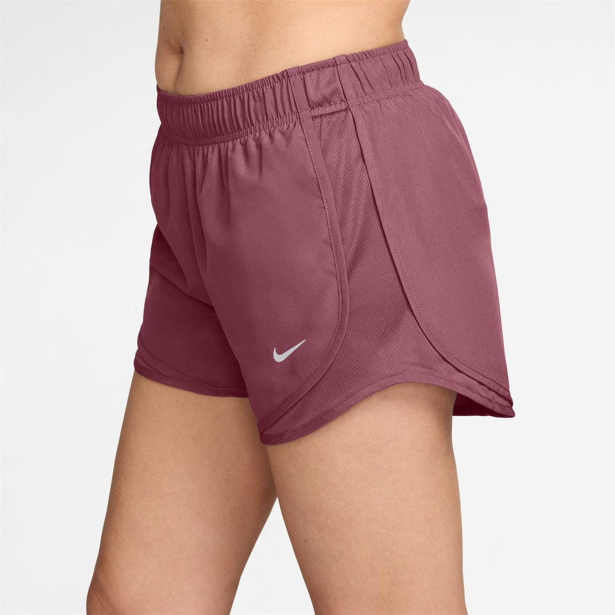 Nike Womens Tempo Dri Fit Mid Rise Brief Lined Running Shorts
