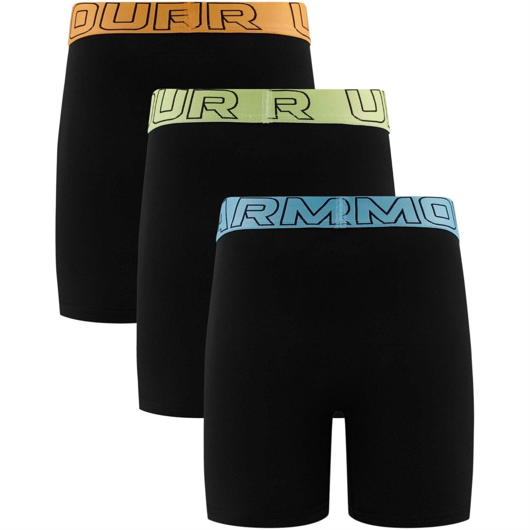 Under Armour Boys Performance Tech 3 Pack Boxers Junior