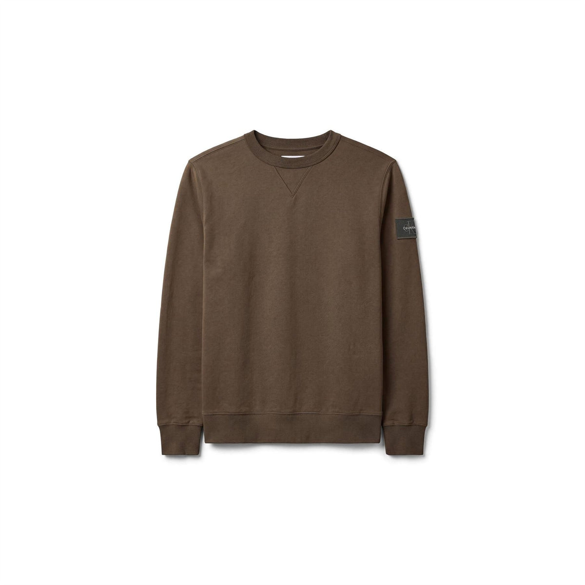 Calvin Klein Jeans Sleeve Badge Cotton Crew Neck Sweatshirt
