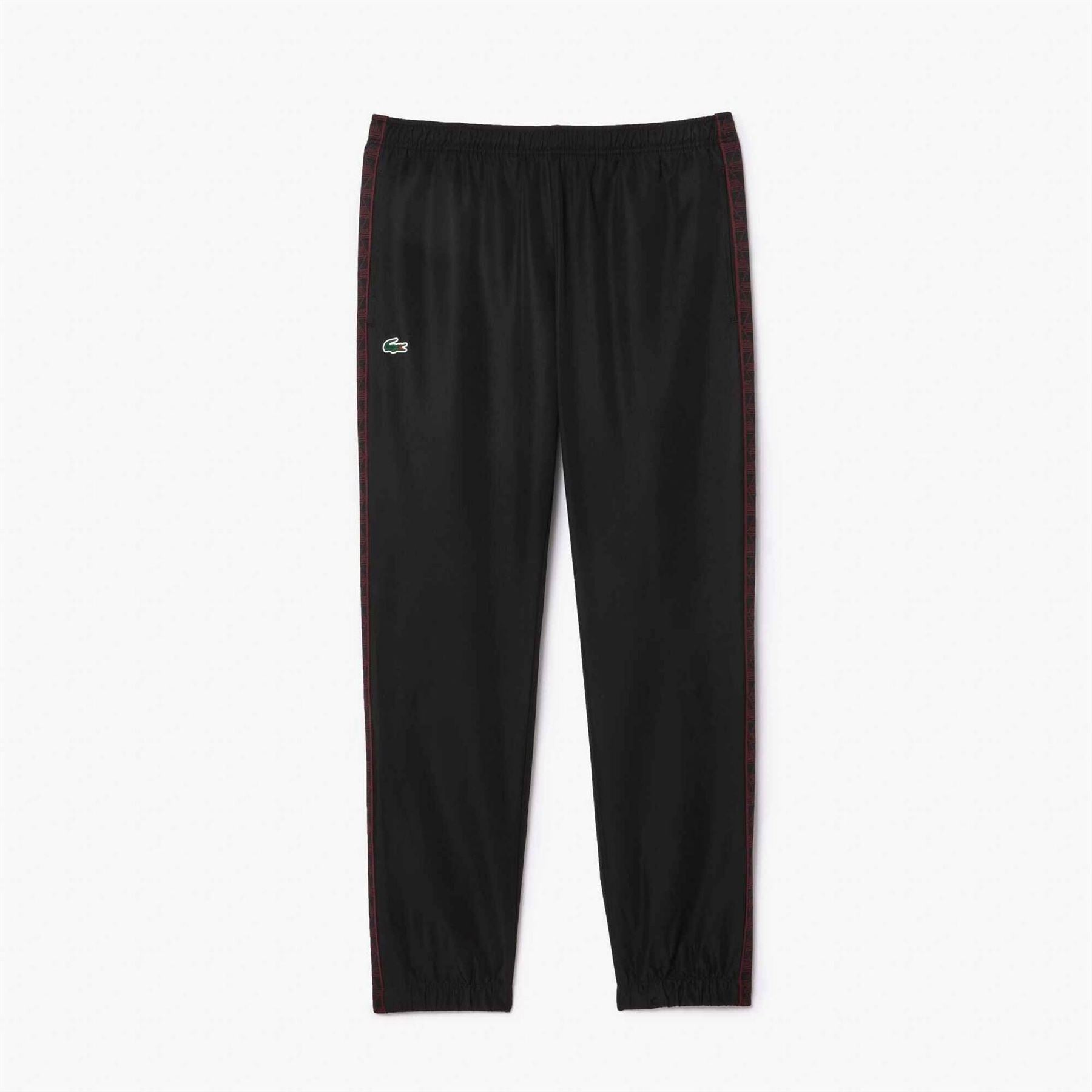 Lacoste Solid Patterned Side Stripes Joggers