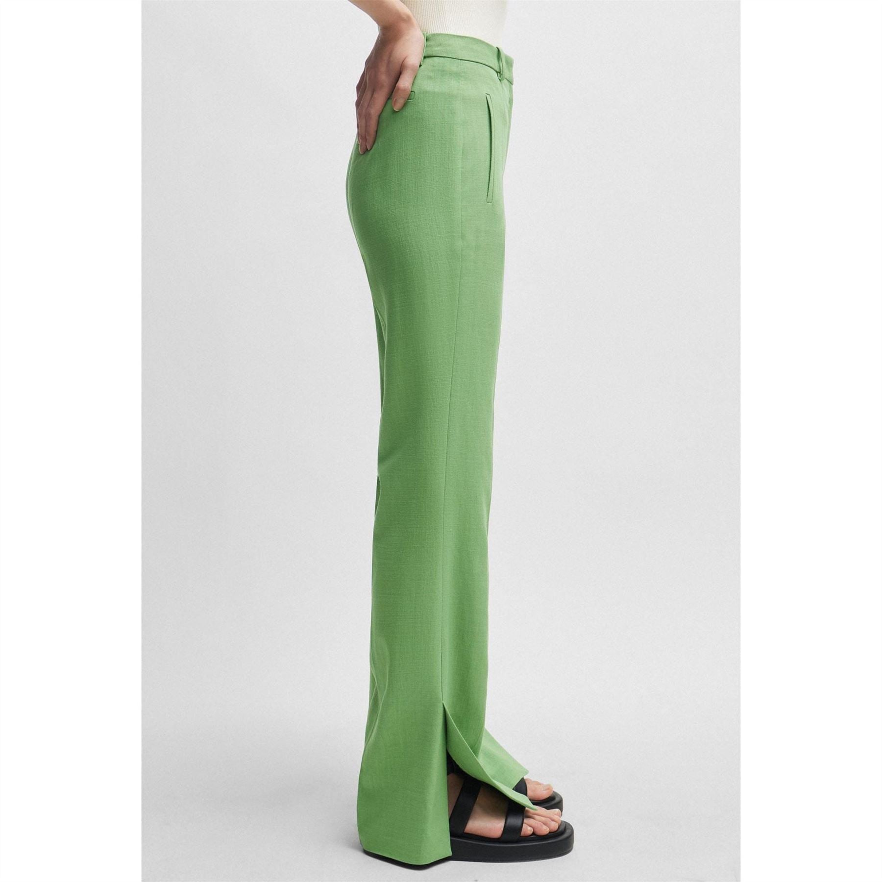 Boss Slim Fit Flared Trousers