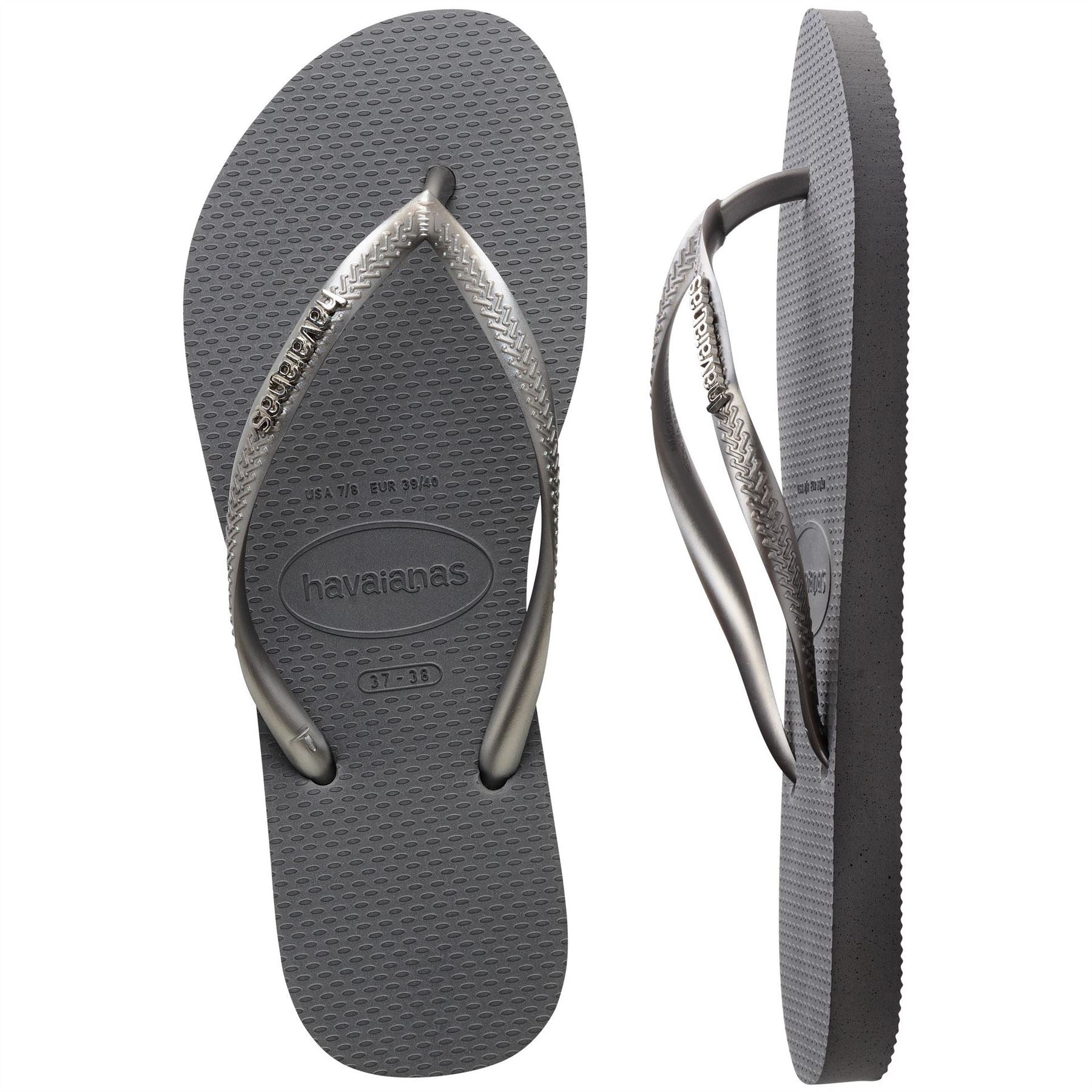 Havaianas Embellished Flip Flops with Thong Toe
