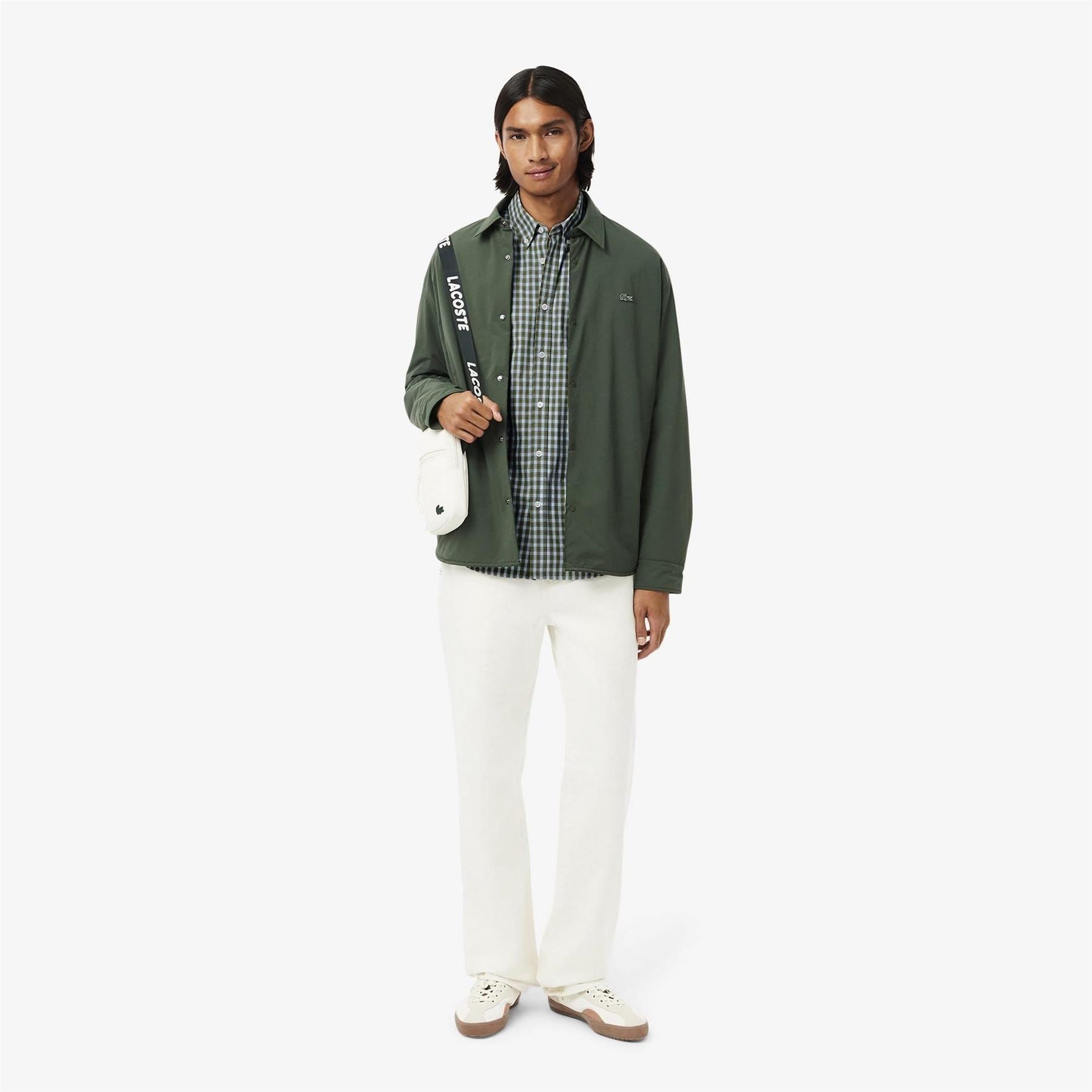 Lacoste Fit Plaid Poplin Shirt