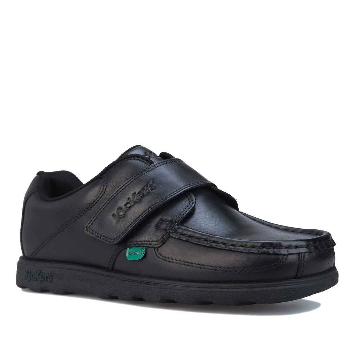 Kickers Fragma Strap Leather Low Top Trainers