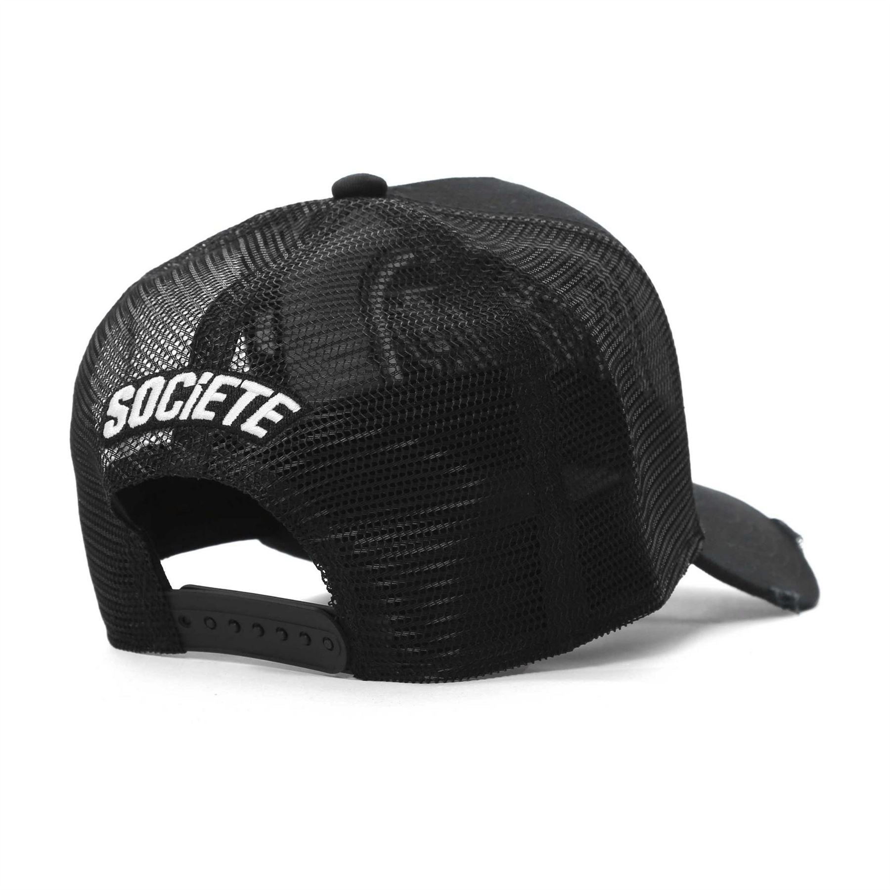 Societe Noir Logo Embroidered Trucker Cap