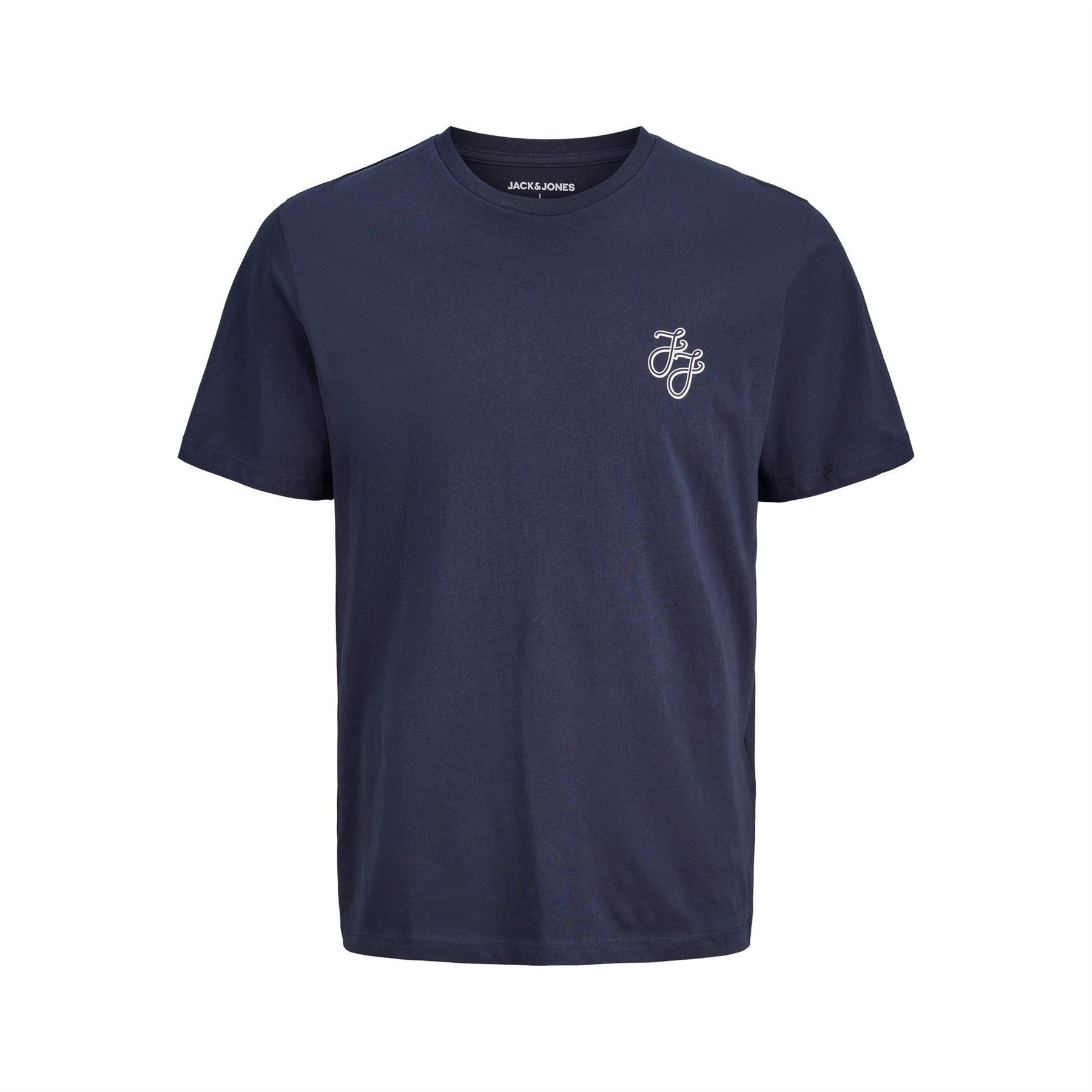 Jack and Jones Mens 5 Pack Short Sleeve T-Shirt