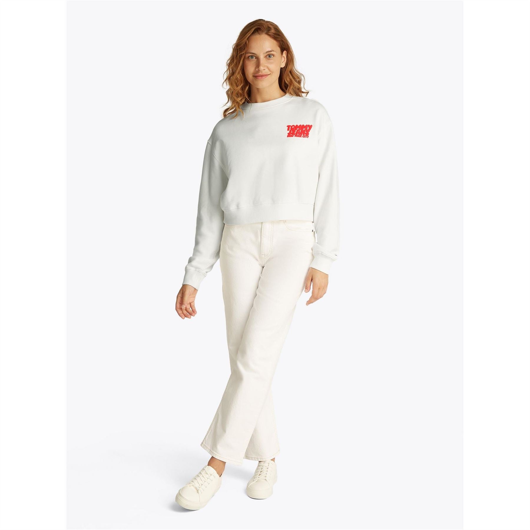 Tommy Jeans Cropped Crew Sweatshirt