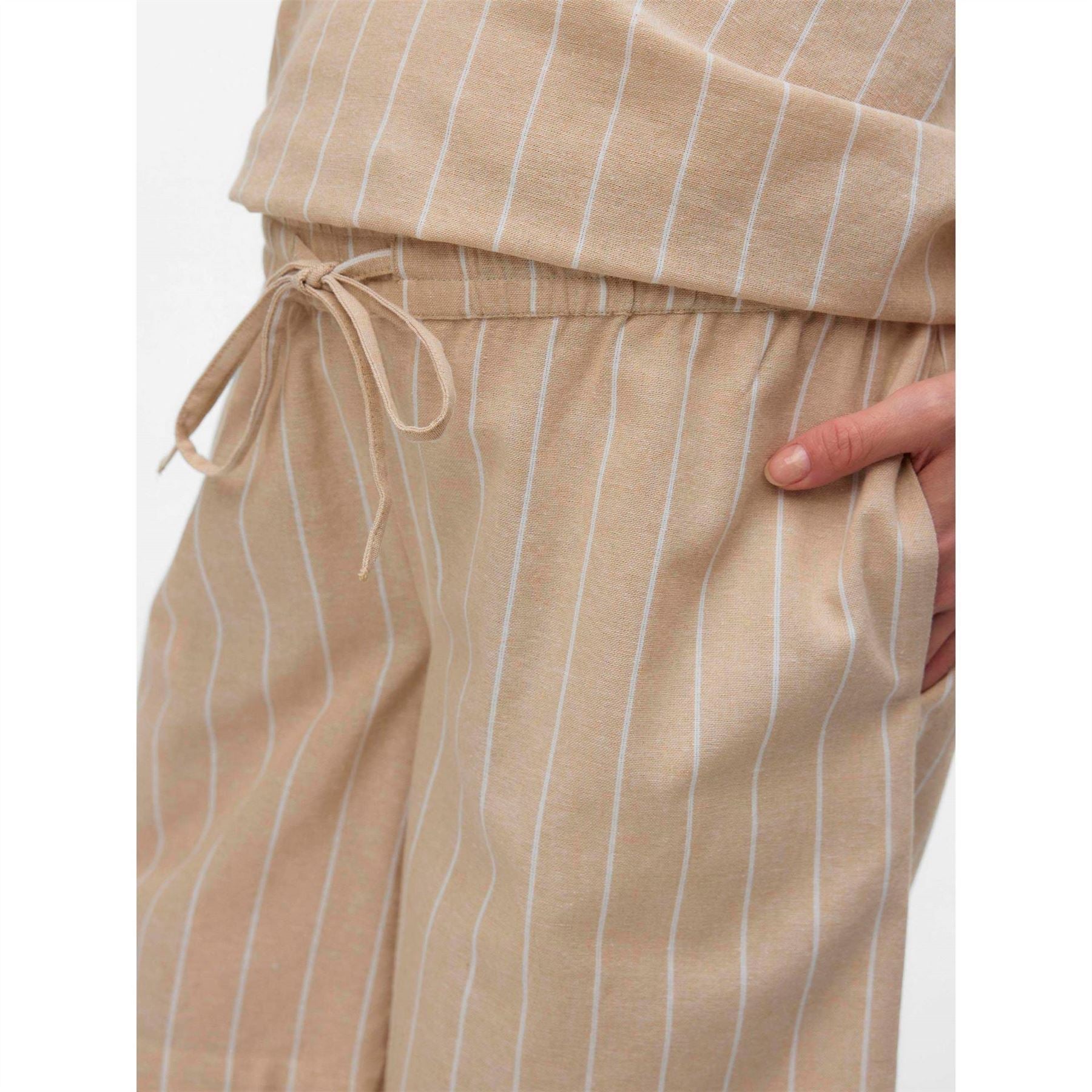 Mamalicious Vertical Stripe Bermuda Shorts