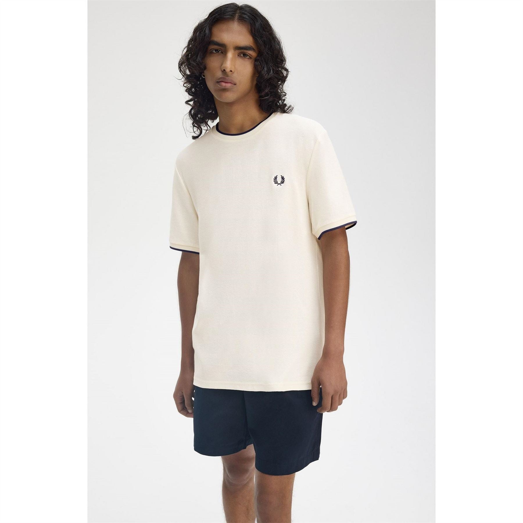 Fred Perry Regular Fit Crepe Pique T-Shirt
