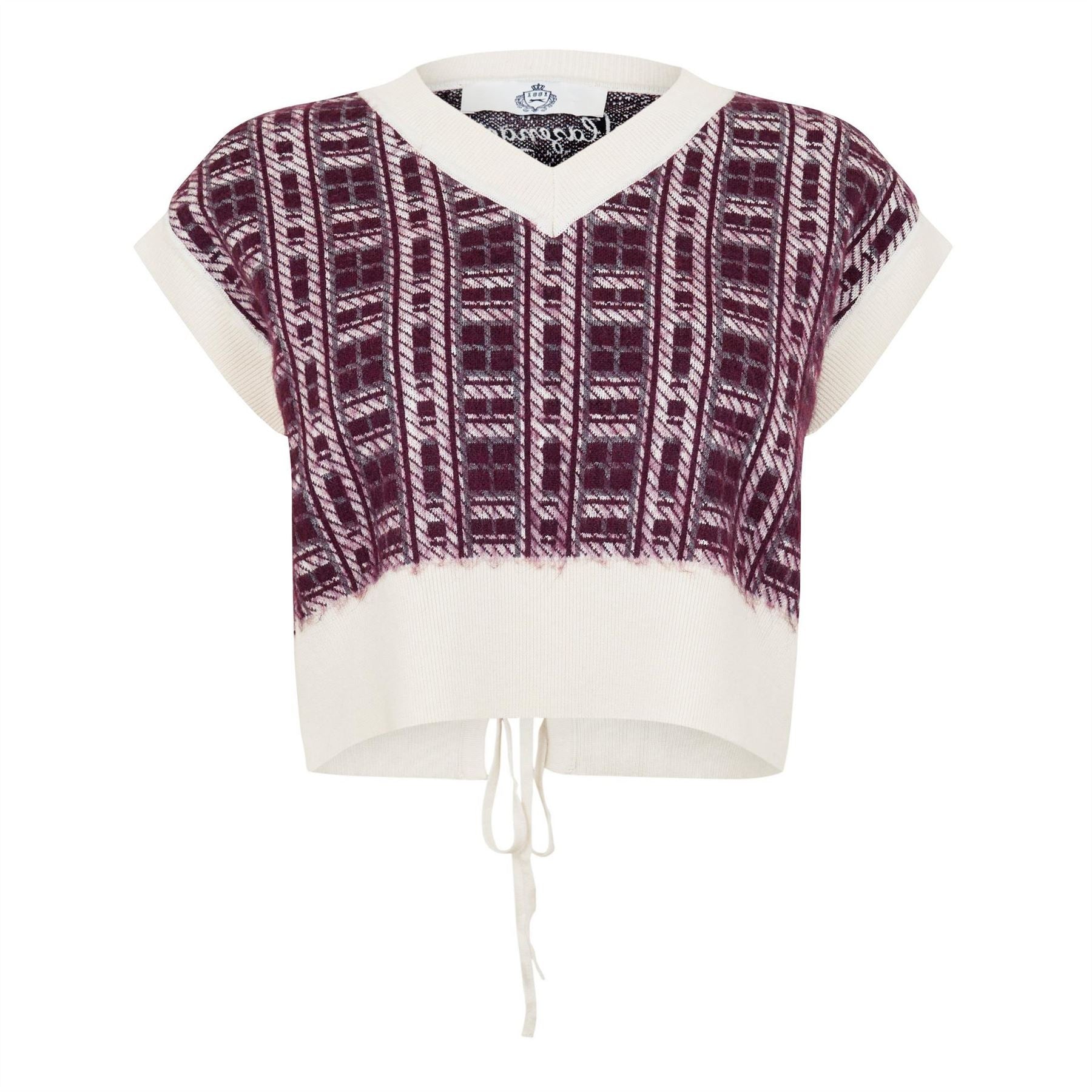 Slazenger Court Women’s Post Match Plaid Knitted Vest