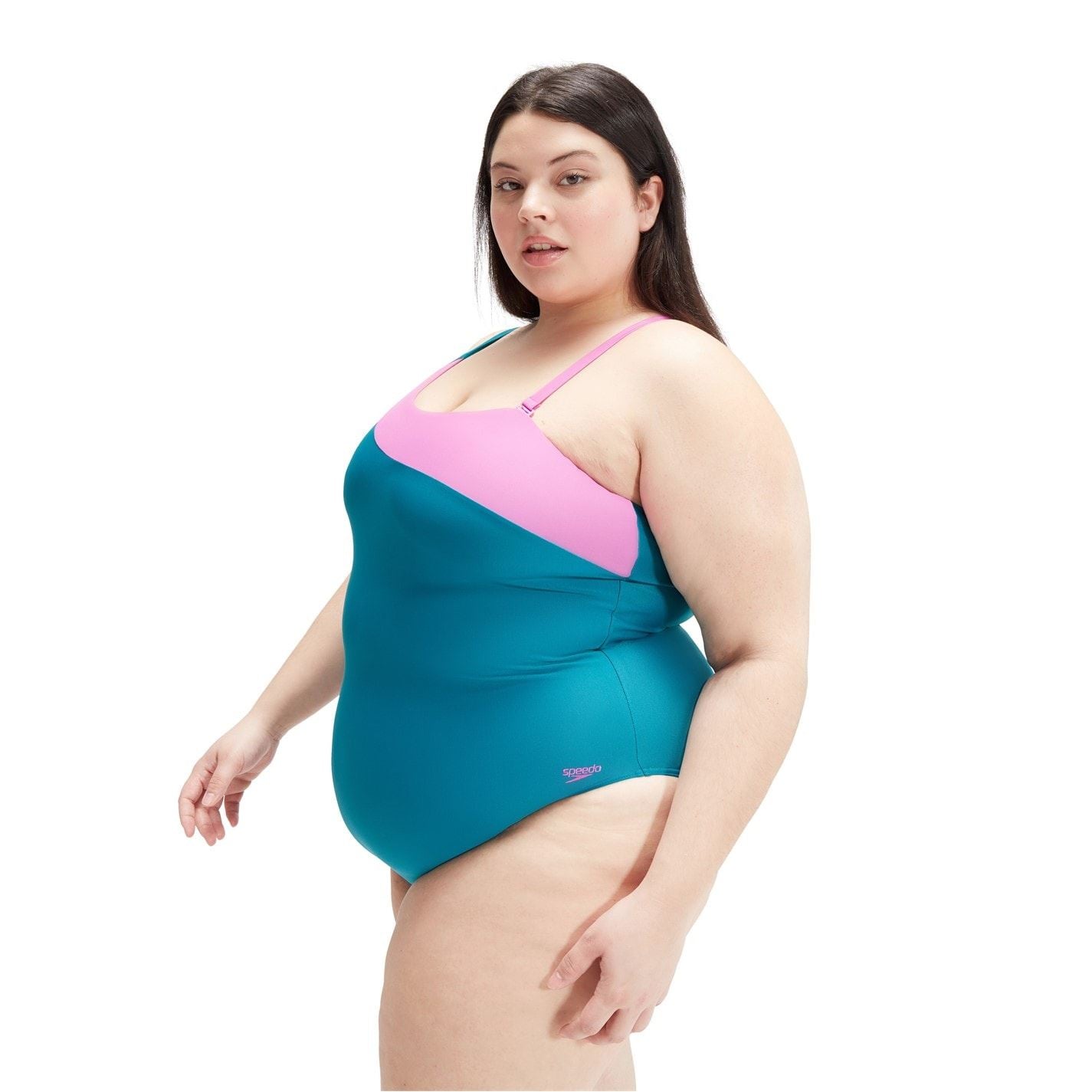 Speedo Aysmmetric Slider One Piece Swimsuit